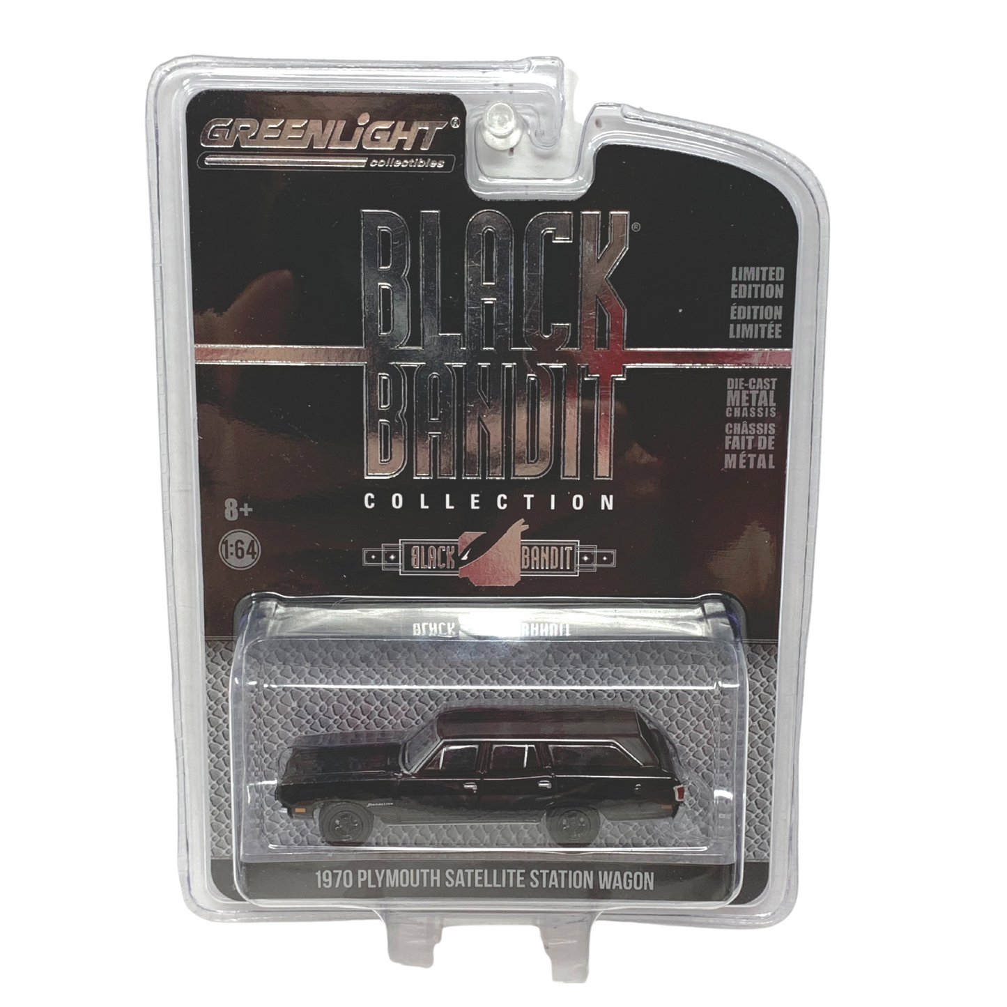 Greenlight Black Bandit Series 24 1970 Plymouth Satellite Wagon 1:64 Diecast
