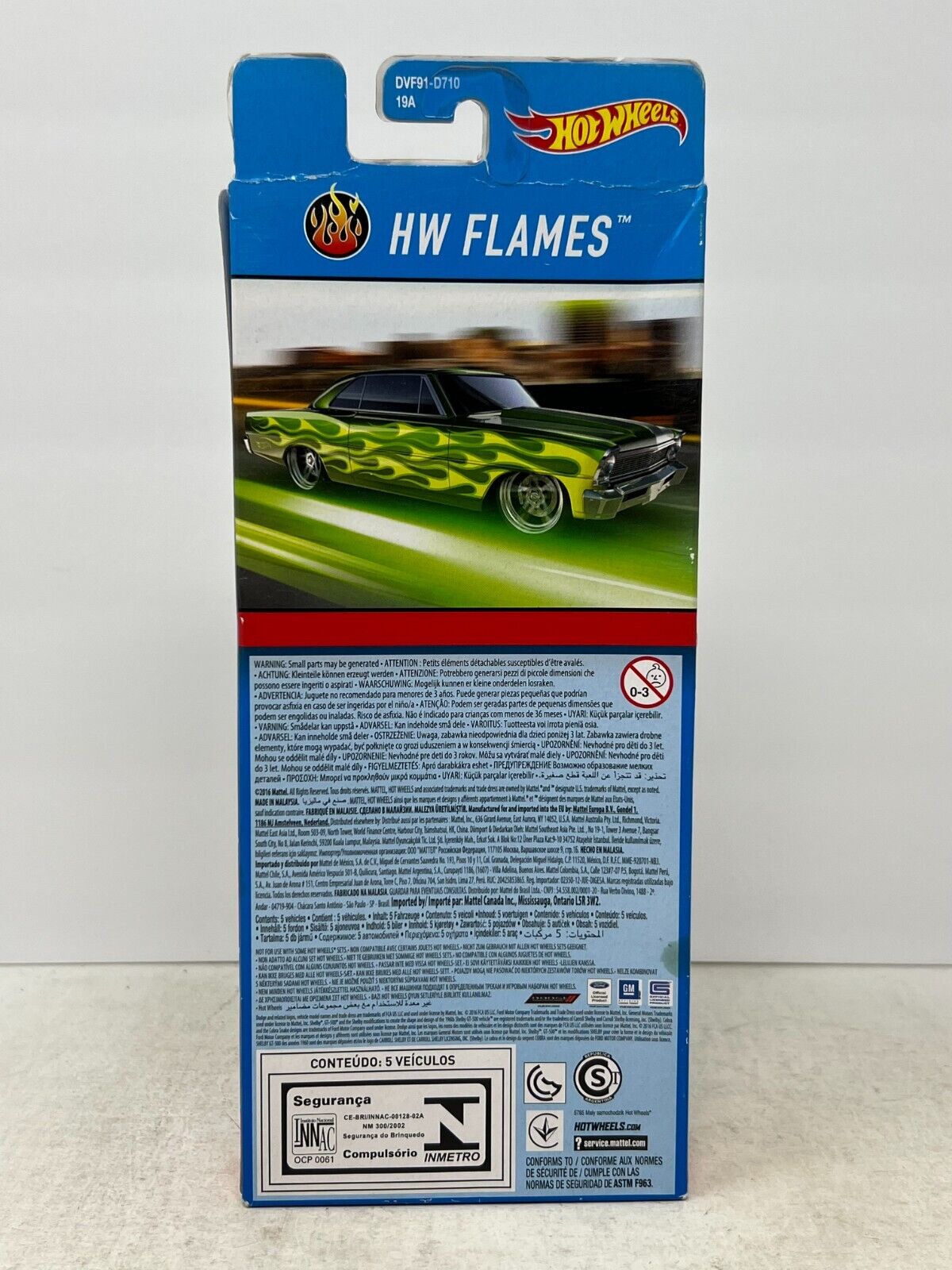 Hot Wheels 2016 HW Flames 5-Car 1:64 Diecast