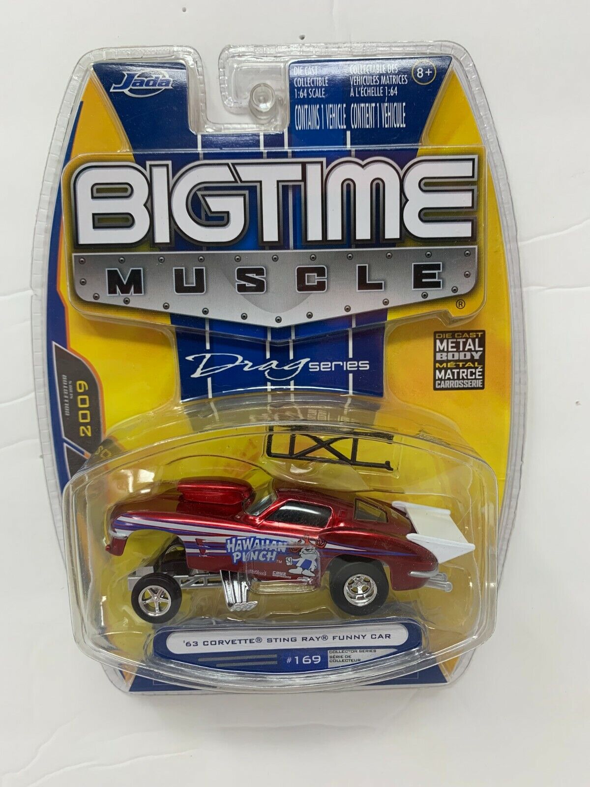 Jada Bigtime Muscle Drag Series '63 Corvette Sting Ray Funny Car 1:64 Diecast