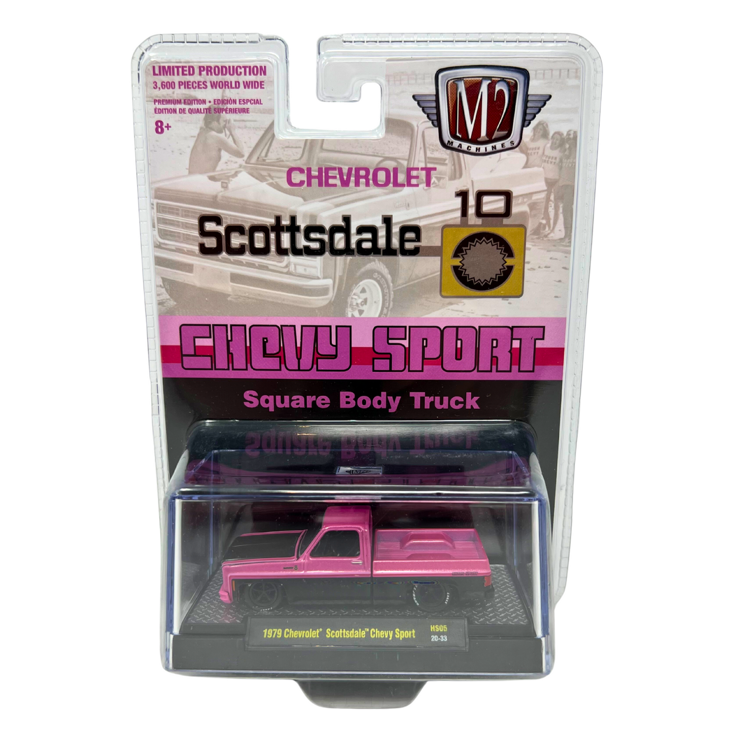 M2 Machines Square Body Truck 1979 Chevrolet Scottsdale Chevy Sport 1:64 Diecast