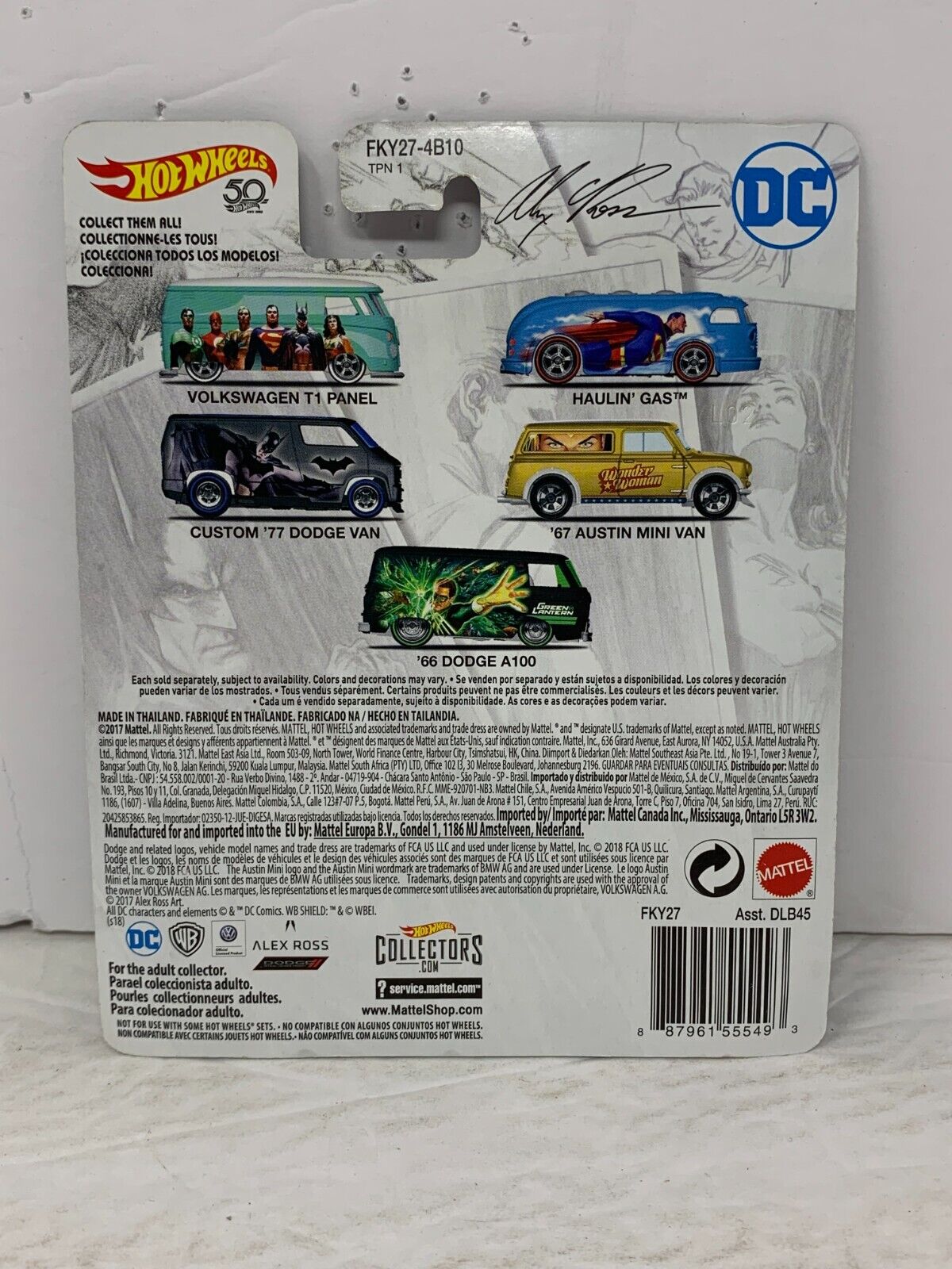 Hot Wheels DC Batman Custom '77 Dodge Van Real Riders POP Culture 1:64 Diecast