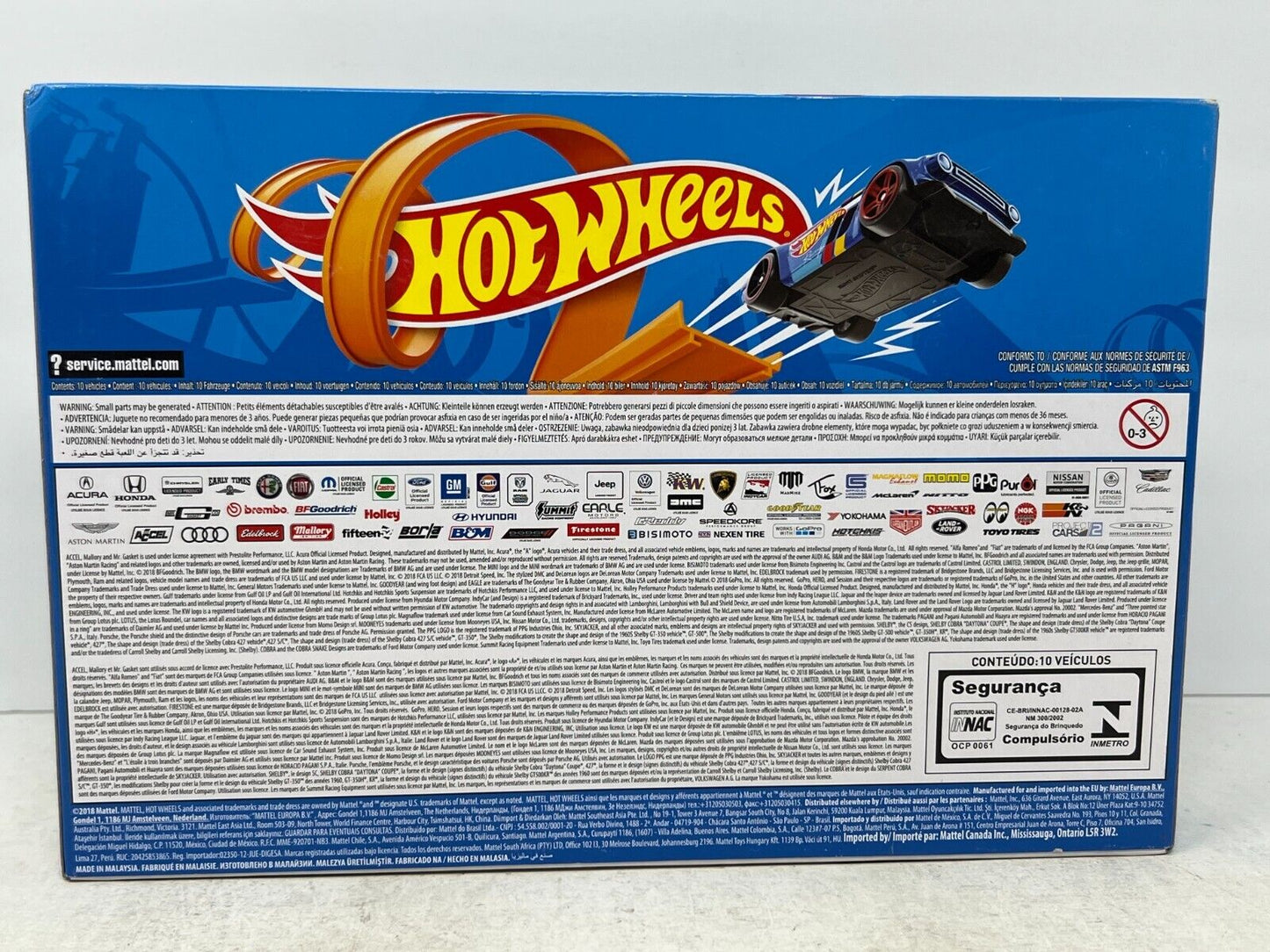 Hot Wheels 2018 10-Pack 1:64 Diecast Gift Pack
