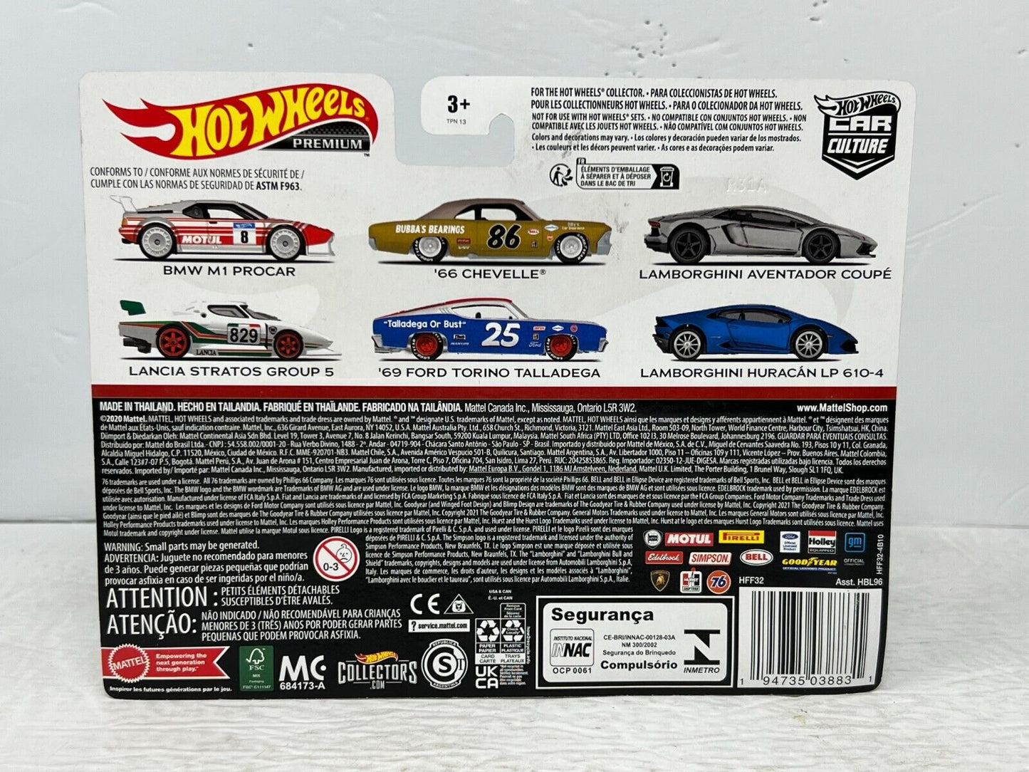 Hot Wheels Premium Lamborghini Aventador & Huracan LP 610-4 2-Pack 1:64 Diecast
