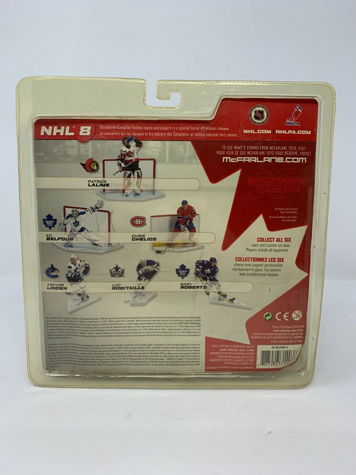 Mcfarlane NHL Ed Belfour Toronto Maple Leafs Chase Blue Jersey Series 8 Figure