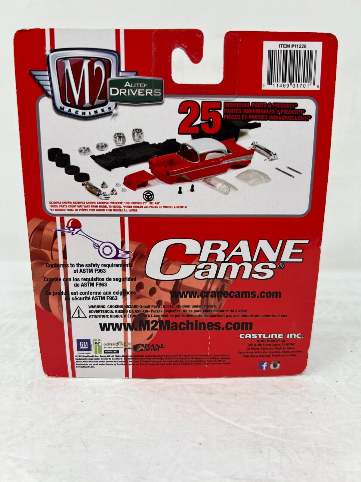 M2 Machines Auto-Drivers Crane Cams 1968 Pontiac Firebird 400 H.O. 1:64 Diecast
