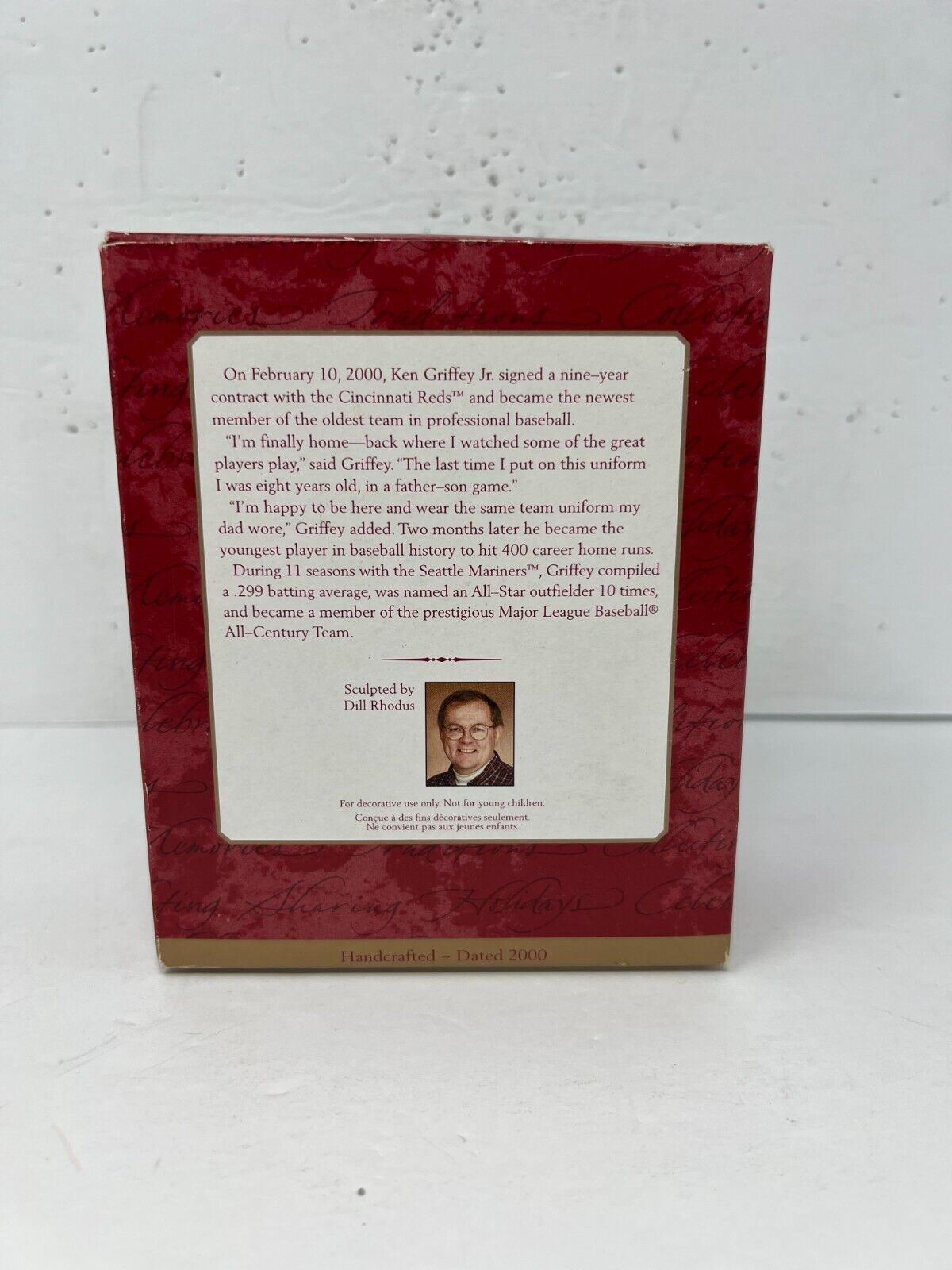 Hallmark Keepsake Ken Griffey Jr. Christmas Ornament Figure