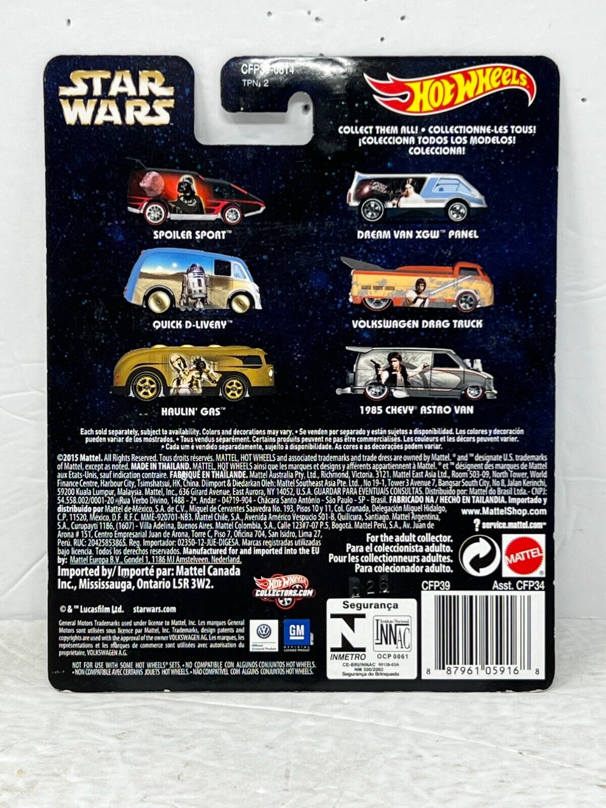 Hot Wheels Star Wars Spoiler Sport Real Riders POP Culture 1:64 Diecast