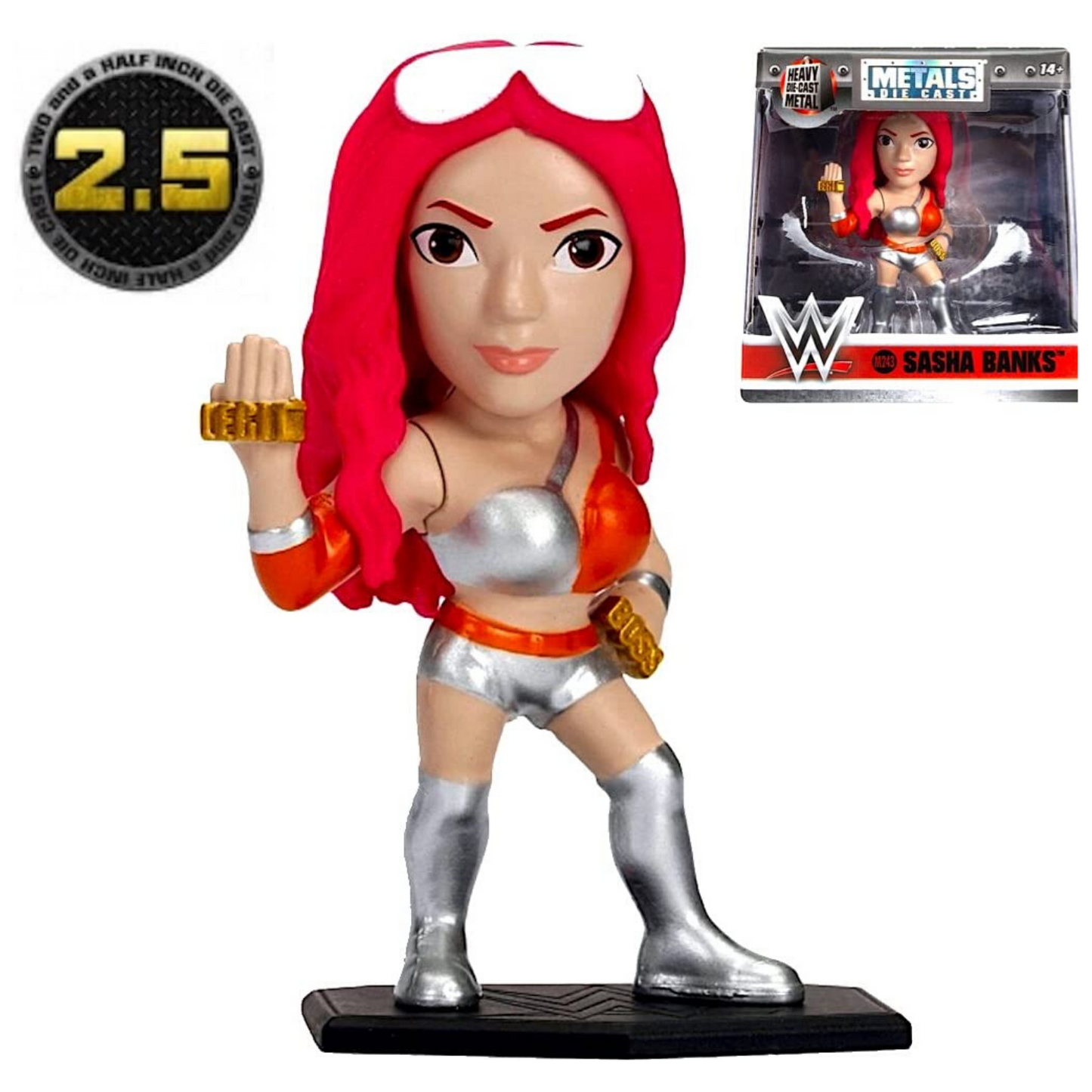 WWE Jada Metals M243 Sasha Banks 2.5" Figure Woman's Division