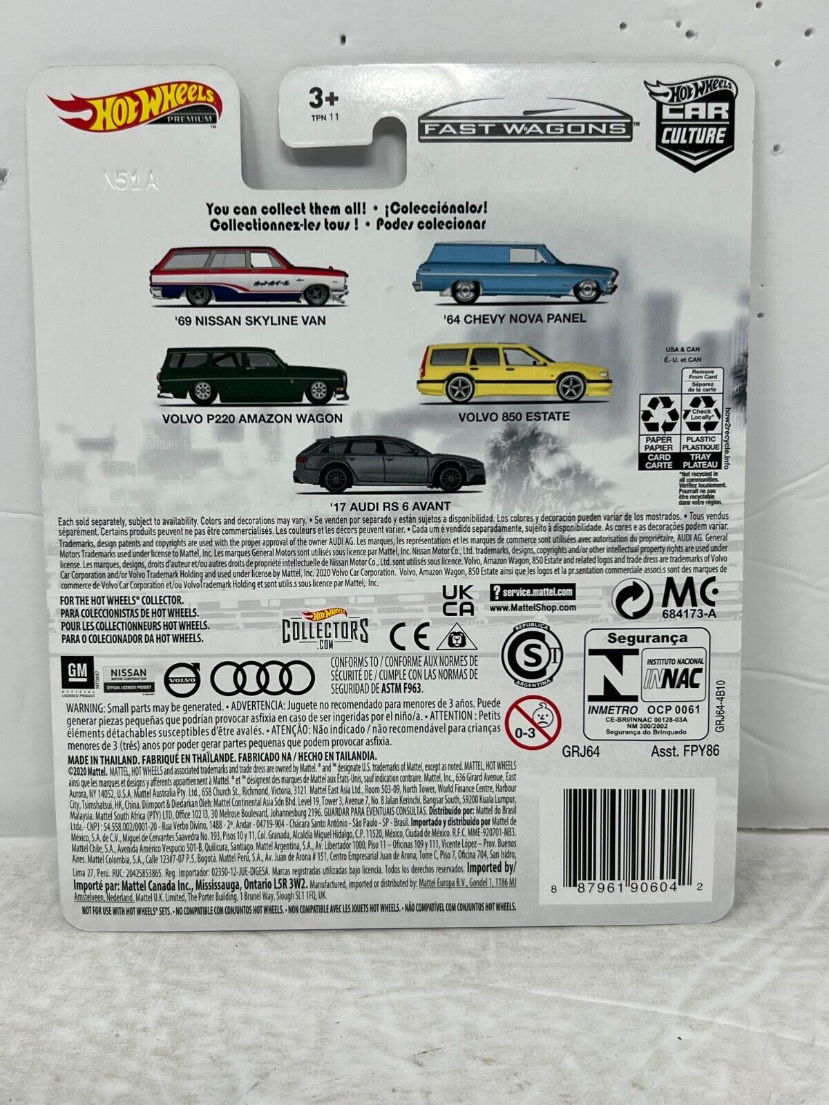Hot Wheels Premium Fast Wagons Volvo P220 Amazon Wagon 1:64 Diecast