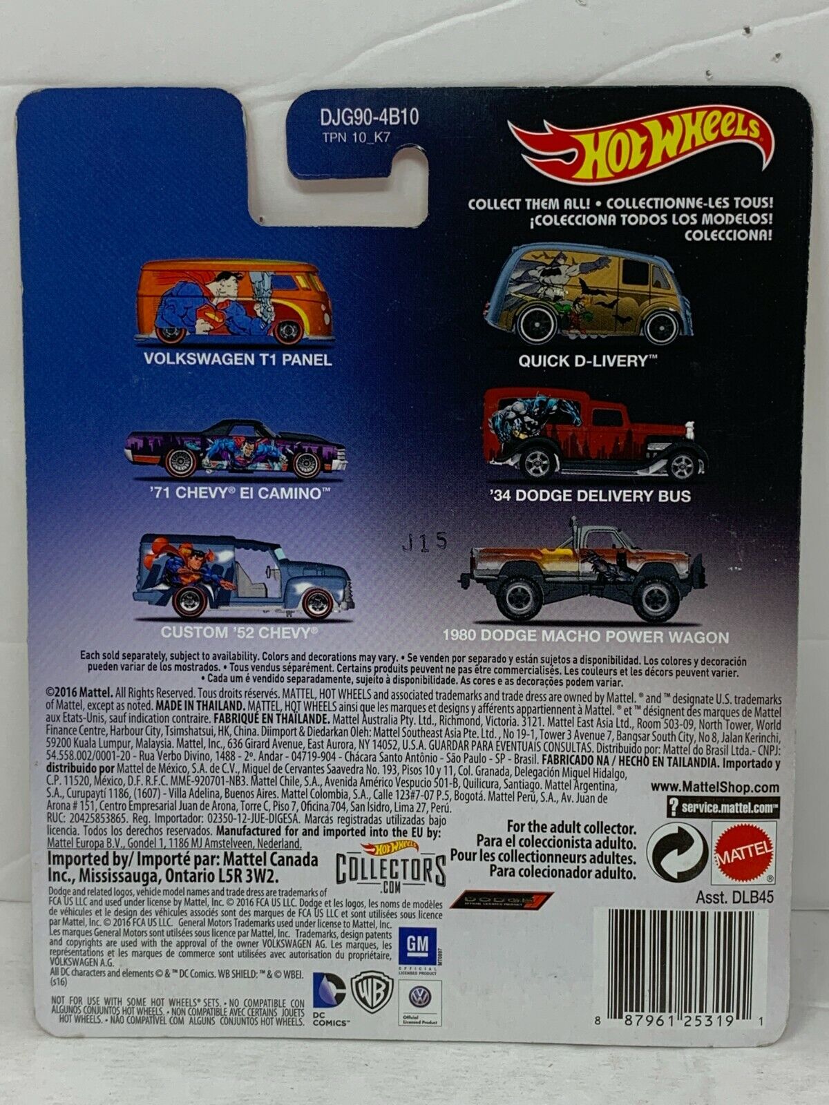 Hot Wheels DC Comics Superman '71 Chevy El Camino Truck POP Culture Real Riders 1:64