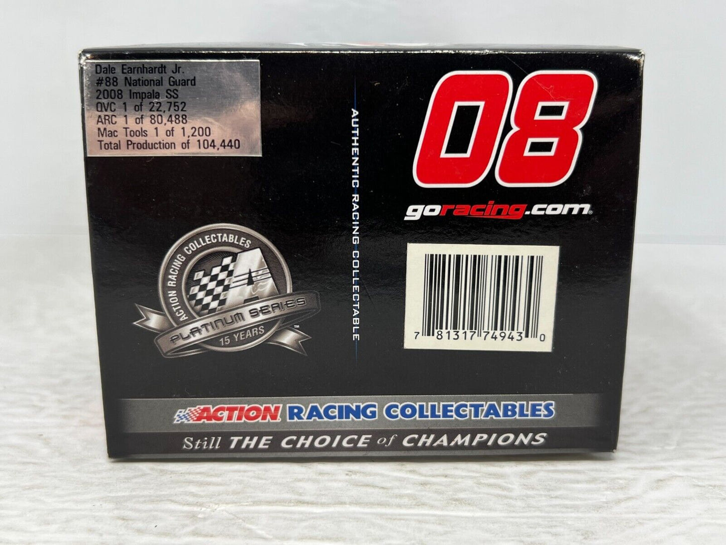 Action Nascar #88 Dale Earnhardt Jr. National Guard 2008 Impala SS 1:24 Diecast