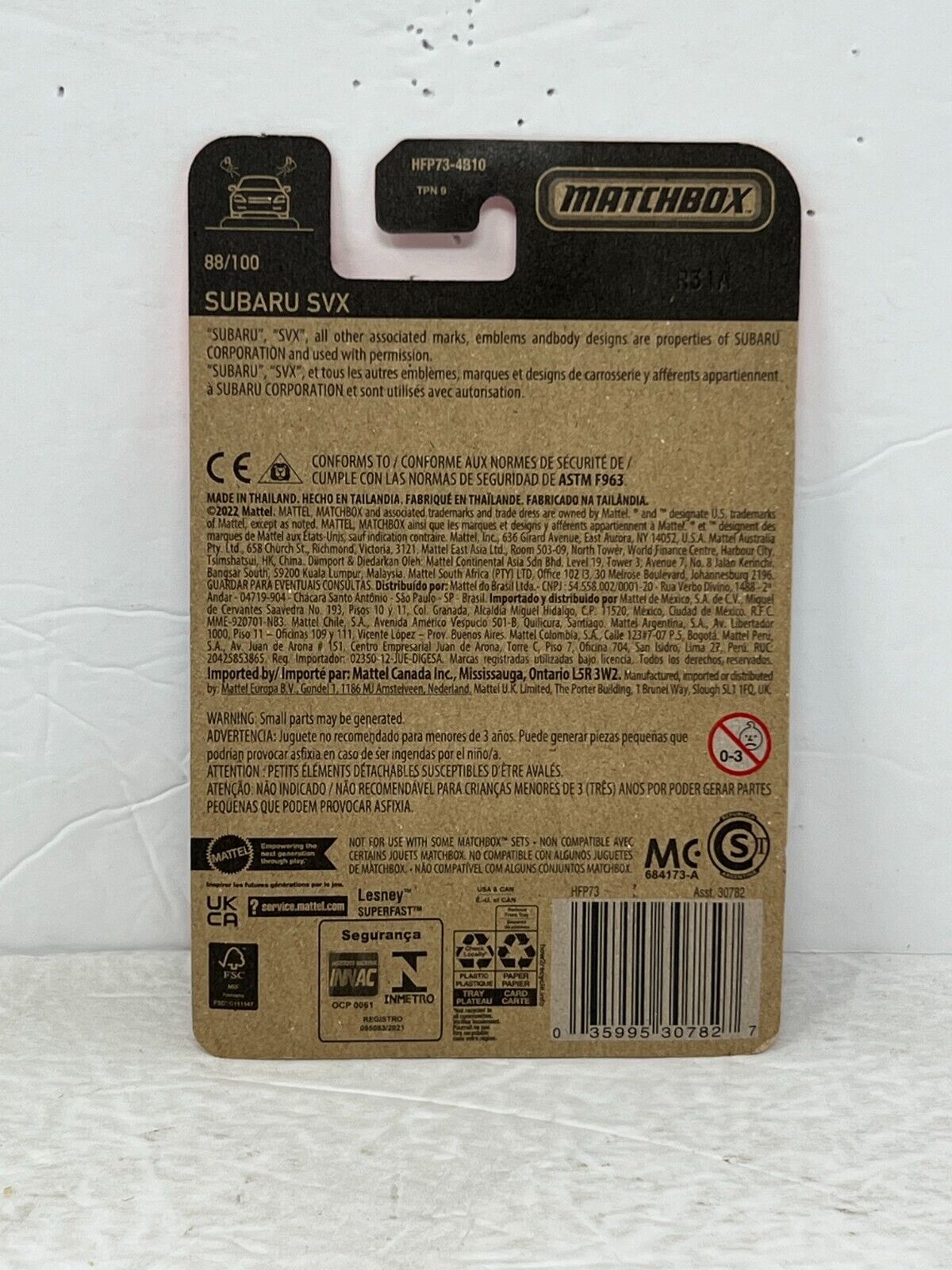 Matchbox Subaru SVX JDM 1:64 Diecast Black