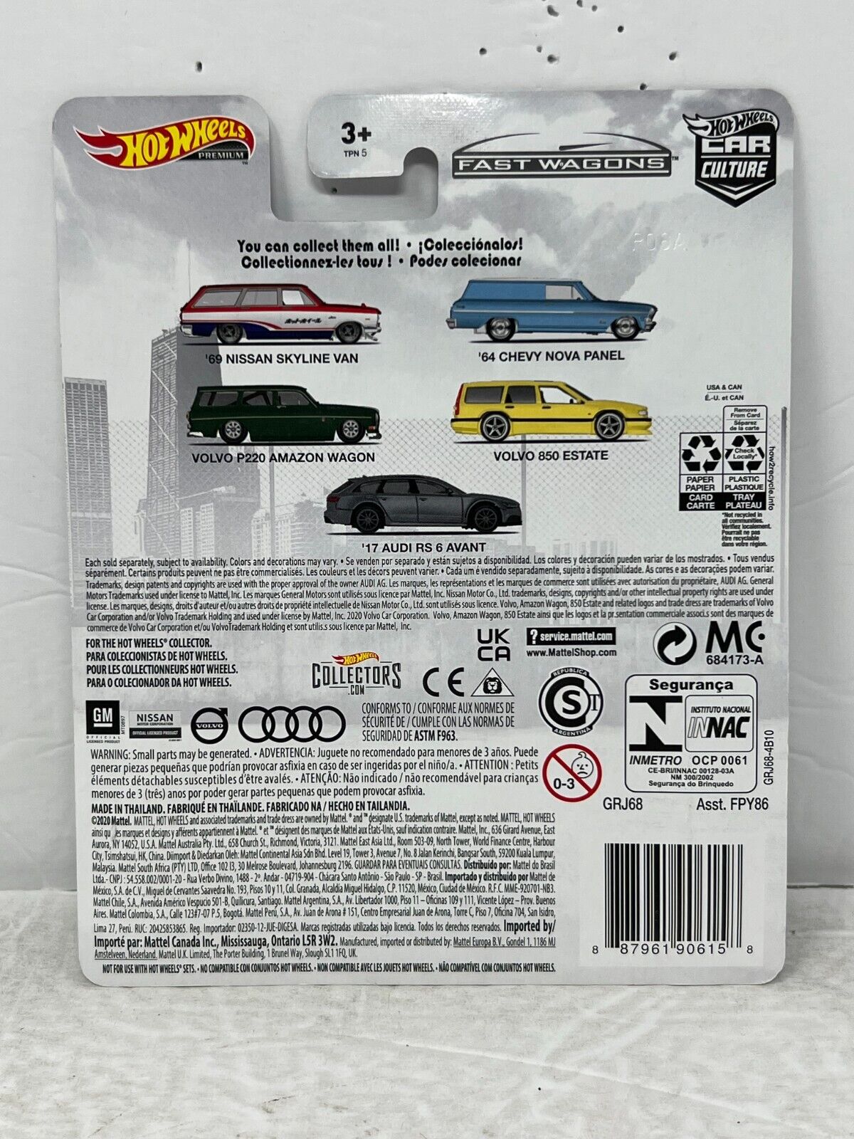 Hot Wheels Premium Fast Wagons '69 Nissan Skyline Van 1:64 Diecast