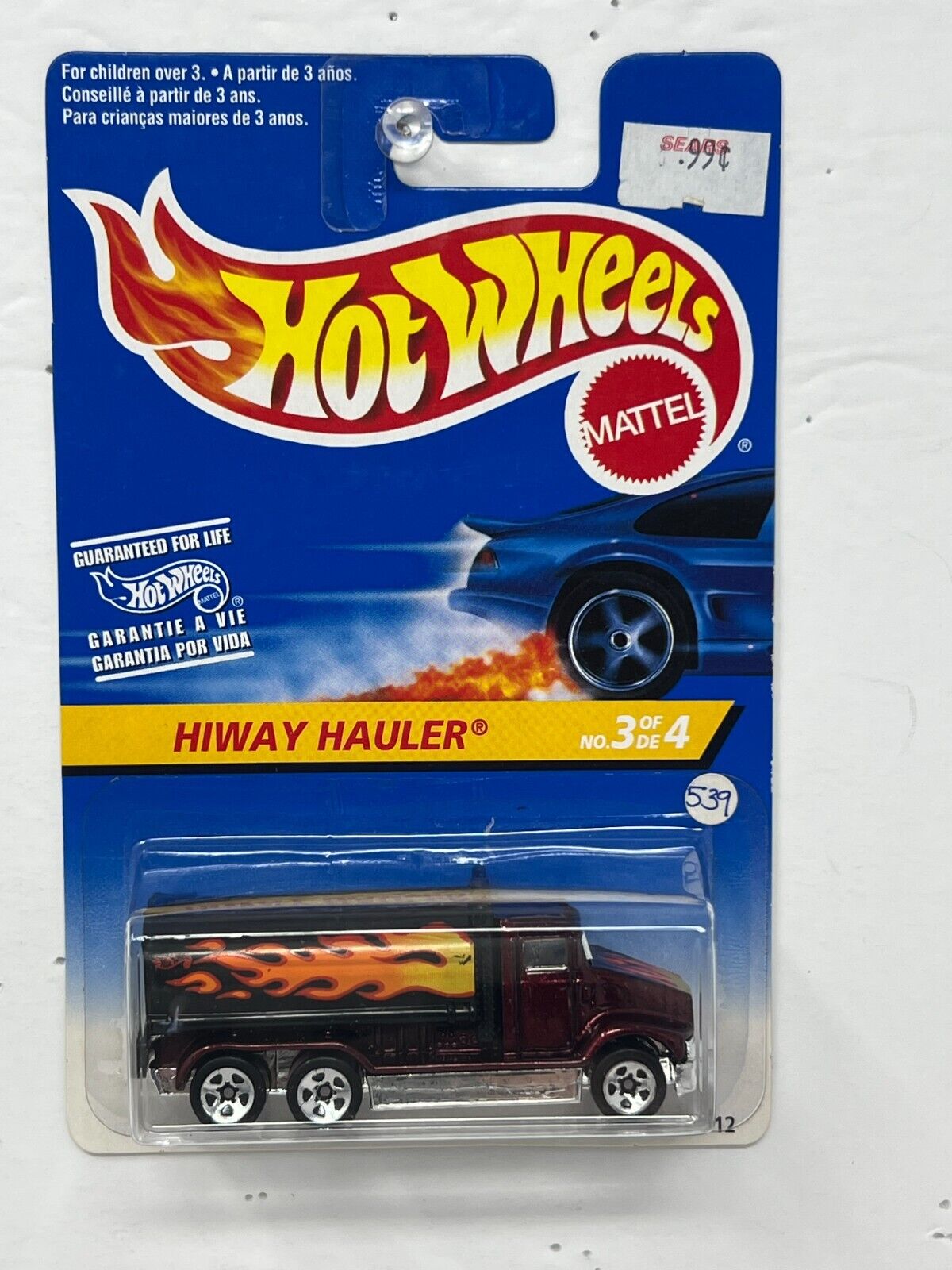 Hot Wheels Hiway Hauler Truck 1:64 Diecast Blue Card