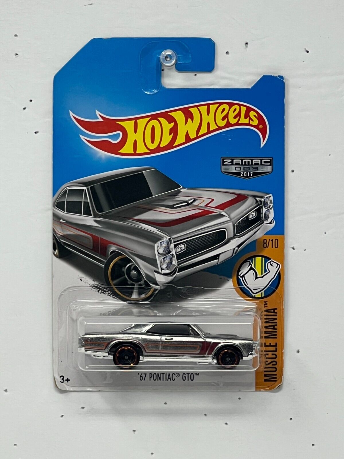 Hot Wheels Zamac Muscle Mania '67 Pontiac GTO Muscle Car 1:64 Diecast