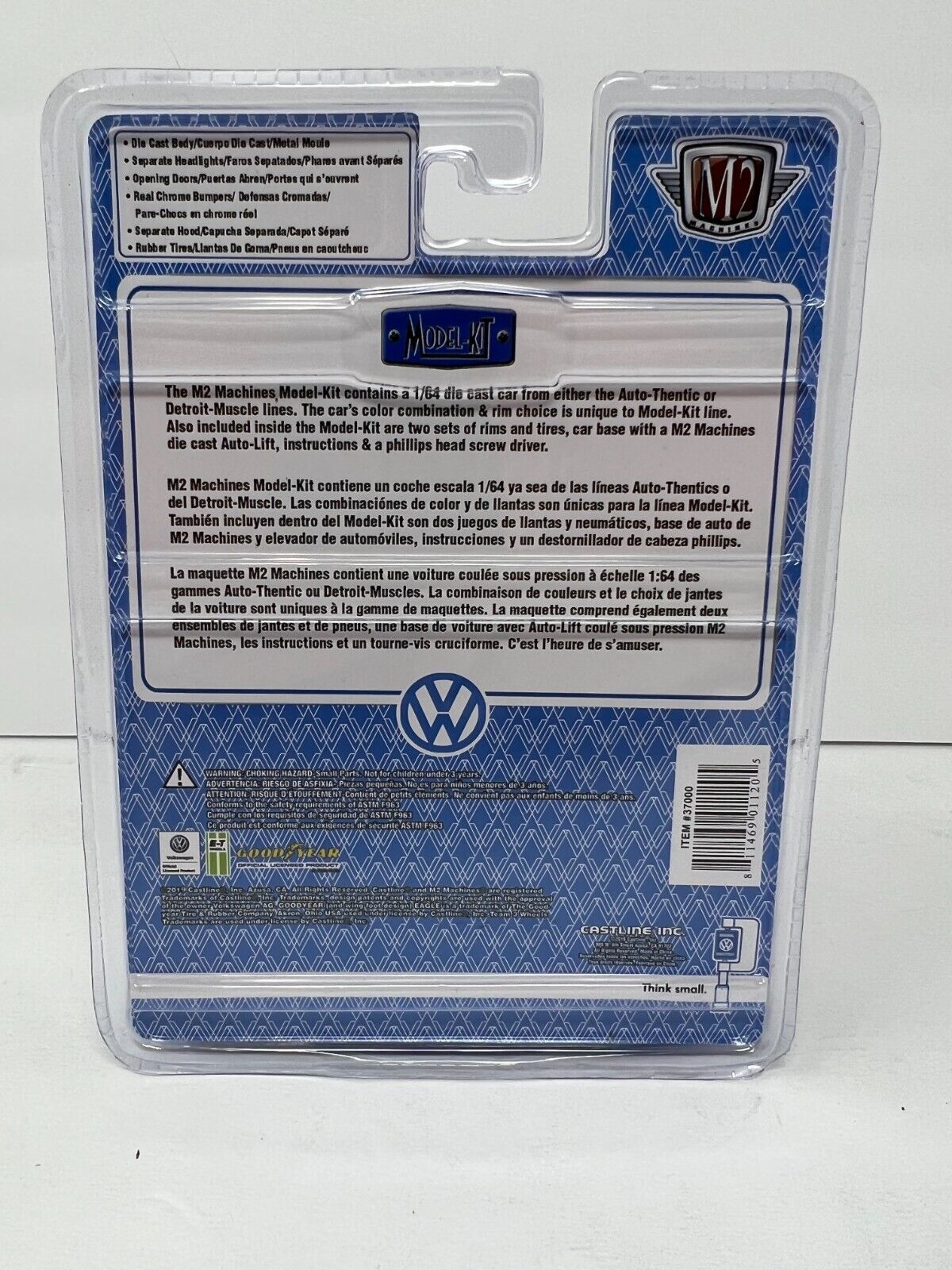 M2 Machines Model-Kit Chase 1959 VW Microbus Deluxe U.S.A. Model R26 164 Diecast