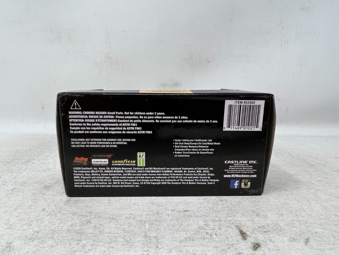 M2 Machines Weiand 1966 Dodge Charger Gasser S89 1:64 Diecast