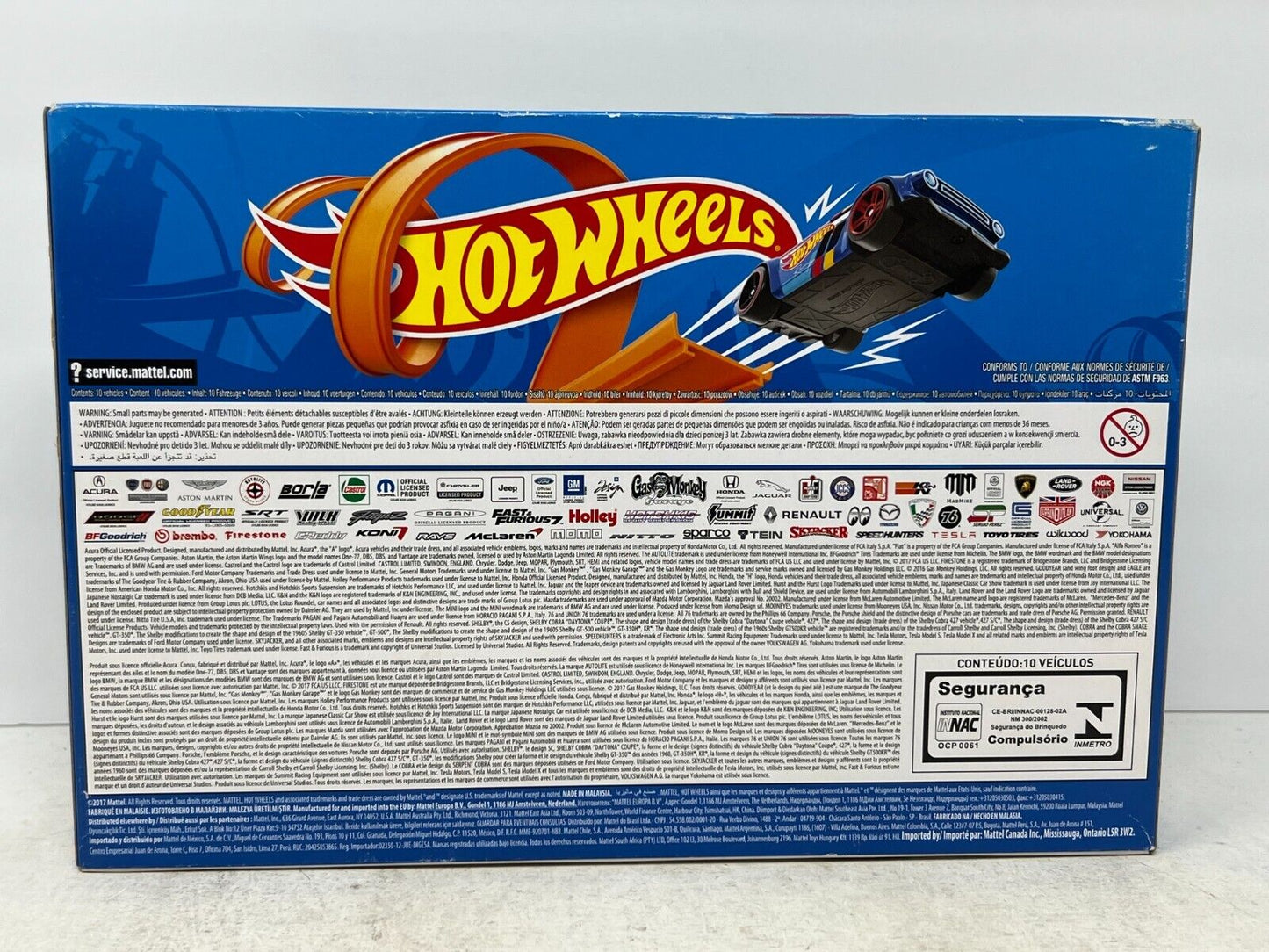 Hot Wheels 2019 10-Pack 1:64 Diecast Gift Pack