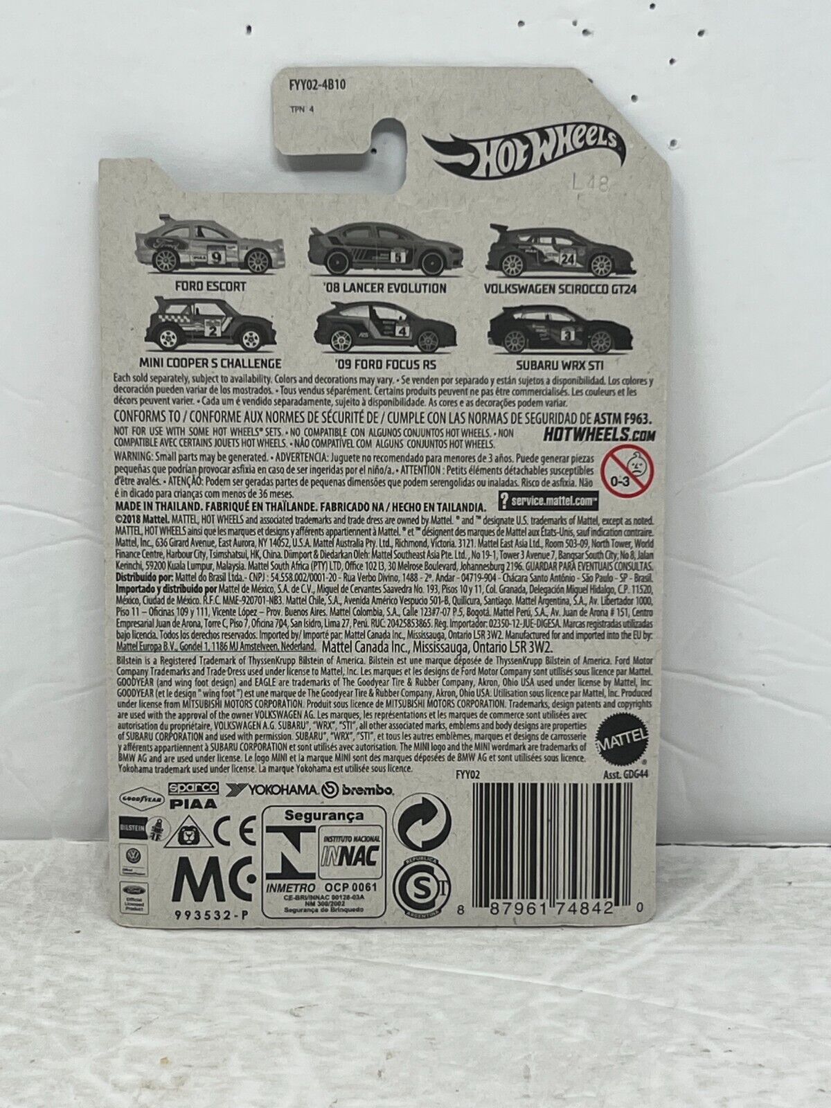 Hot Wheels Backroad Rally '09 Ford Focus RS Rally Car 1:64 Diecast