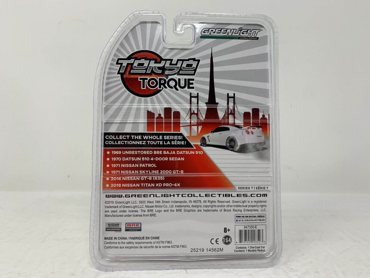 Greenlight Tokyo Torque Series 7 2016 Nissan GT-R (R35) 1:64 Diecast