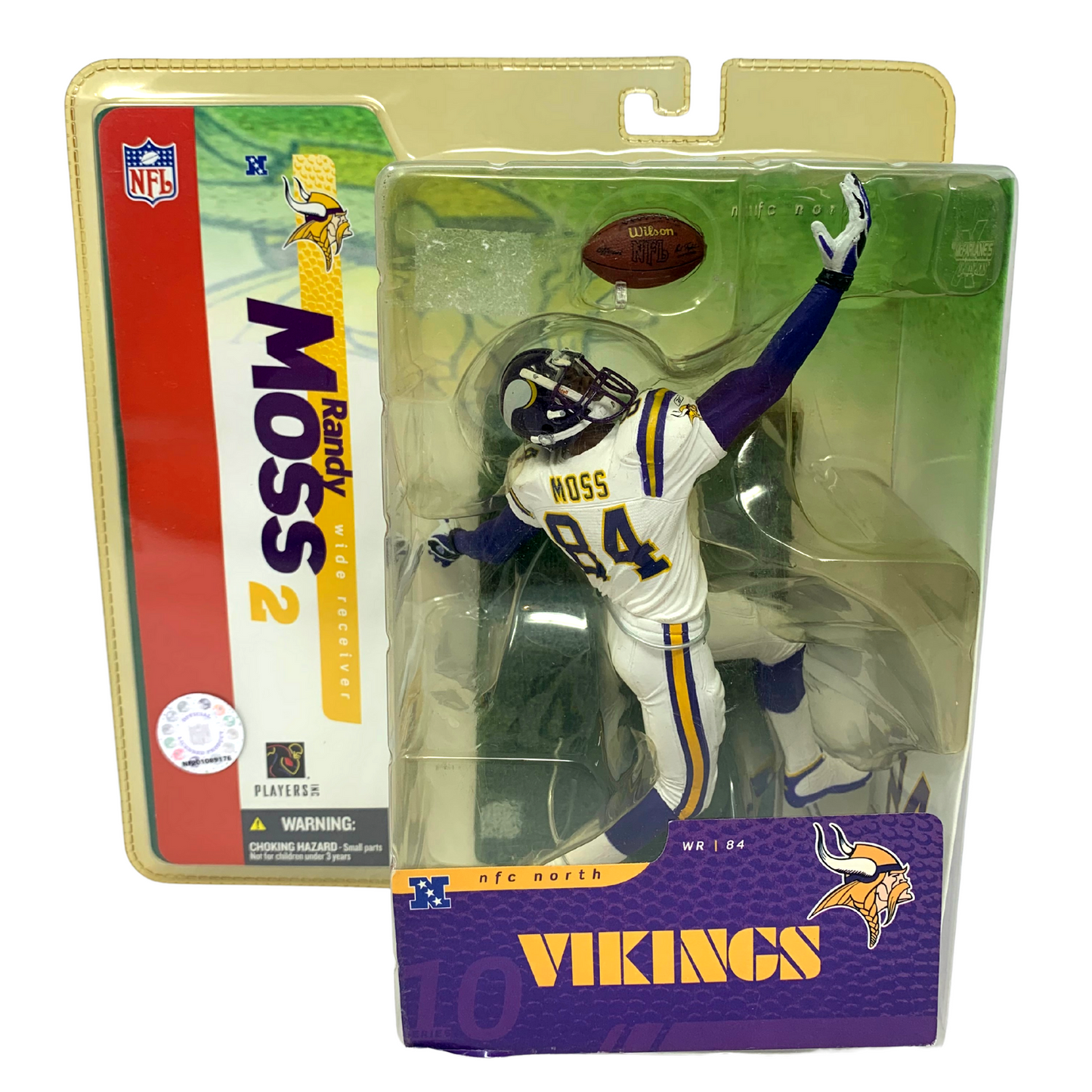 McFarlane Randy Moss Minnesota Vikings Chase White Jersey NFL Series 2Figurine