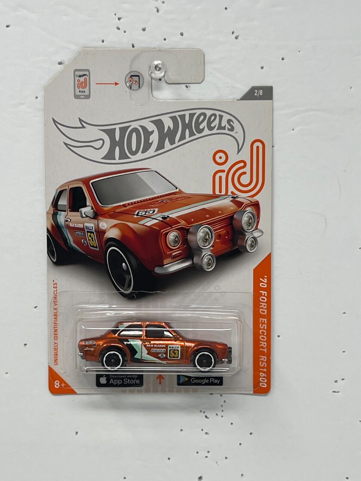 Hot Wheels id '70 Ford Escort RS1600 Rally Car 1:64 Diecast