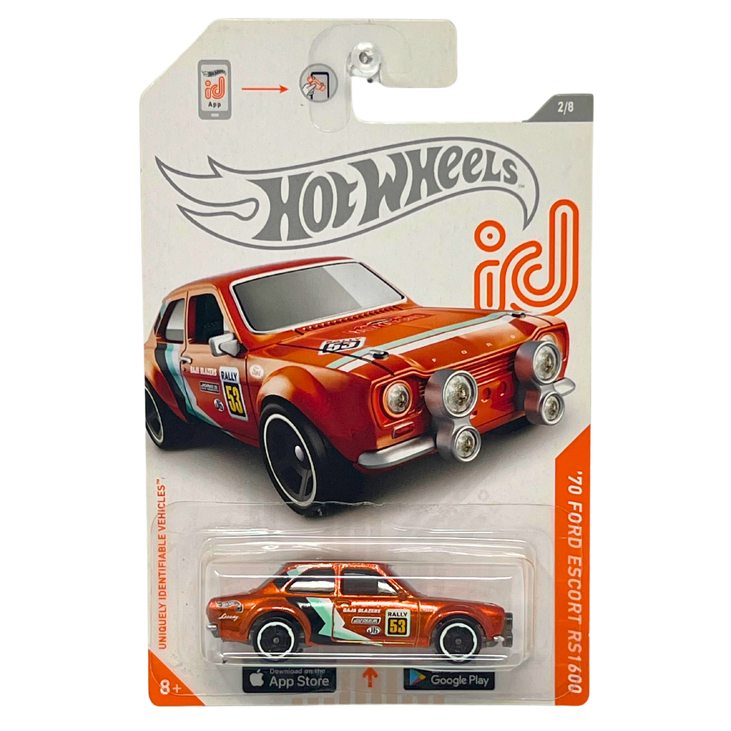 Hot Wheels id '70 Ford Escort RS1600 Rally Car 1:64 Diecast