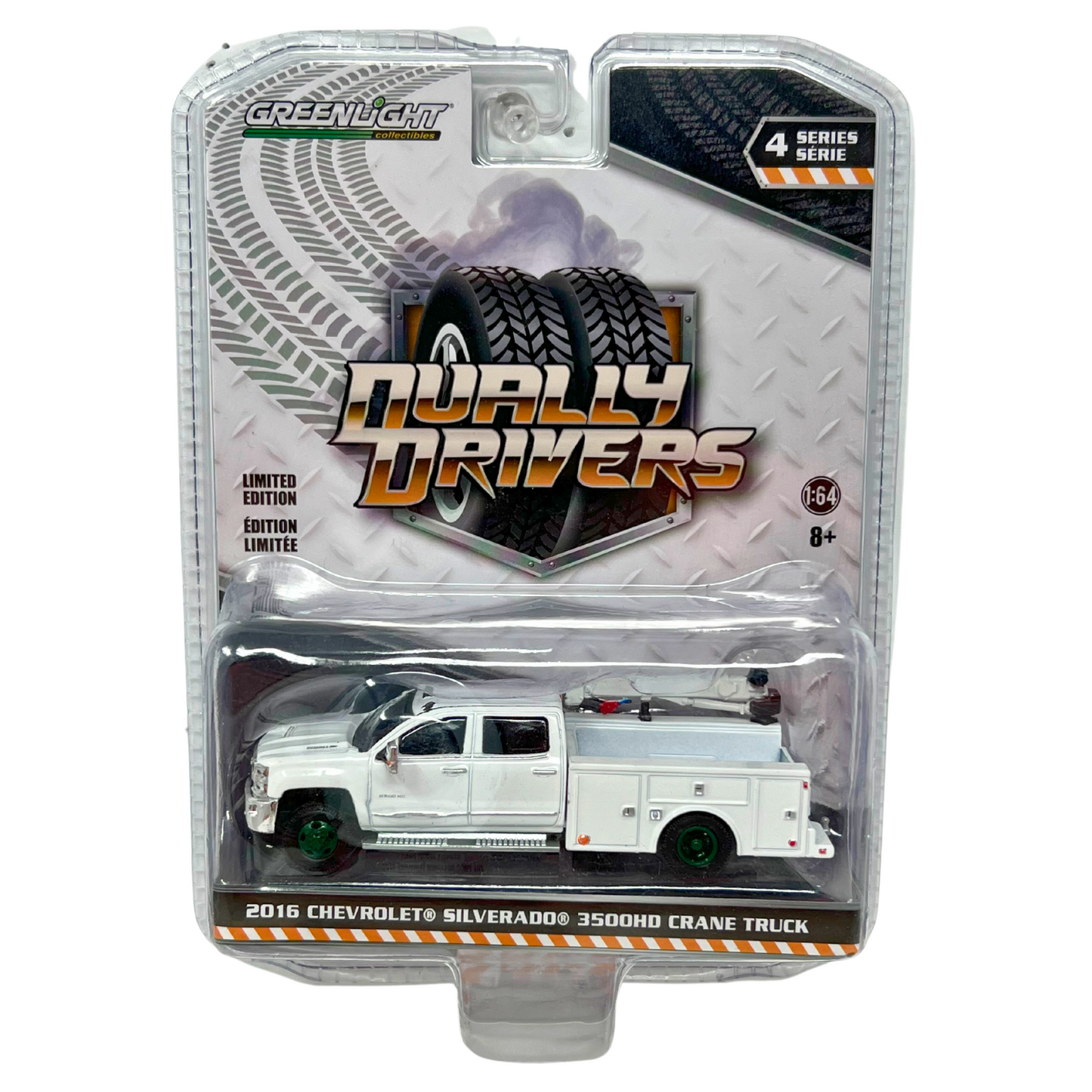 Greenlight Dually Drivers 2016 Chevy Silverado 3500HD GREEN MACHINE 1:64 Diecast