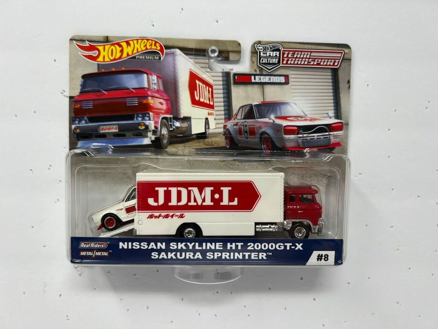 Hot Wheels Premium #8 Team Transport Nissan Skyline HT 2000GT-X Sakura 1:64 Diecast