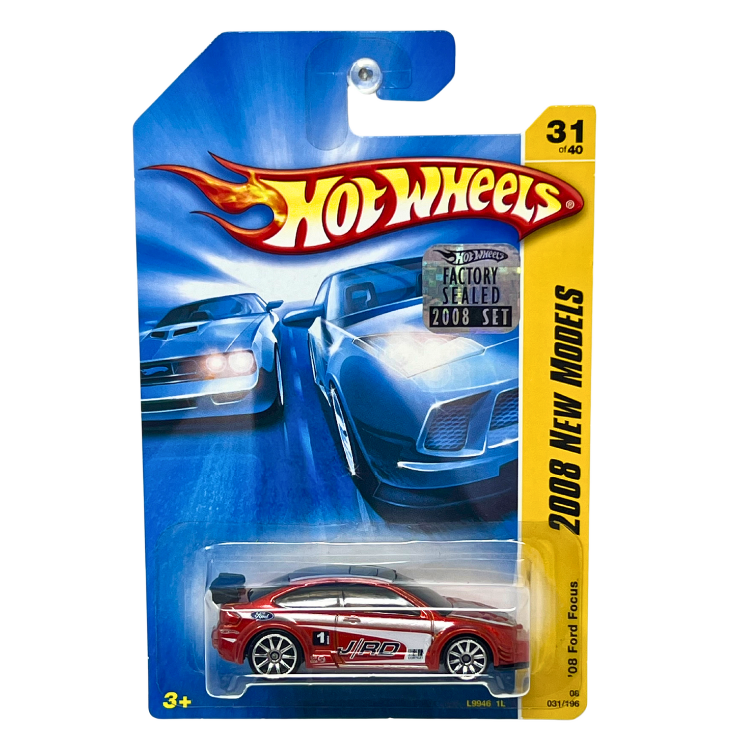Hot Wheels 2008 New Models '08 Ford Focus 2008 Factory Sealed Red Rally Car 1:64 Diecast