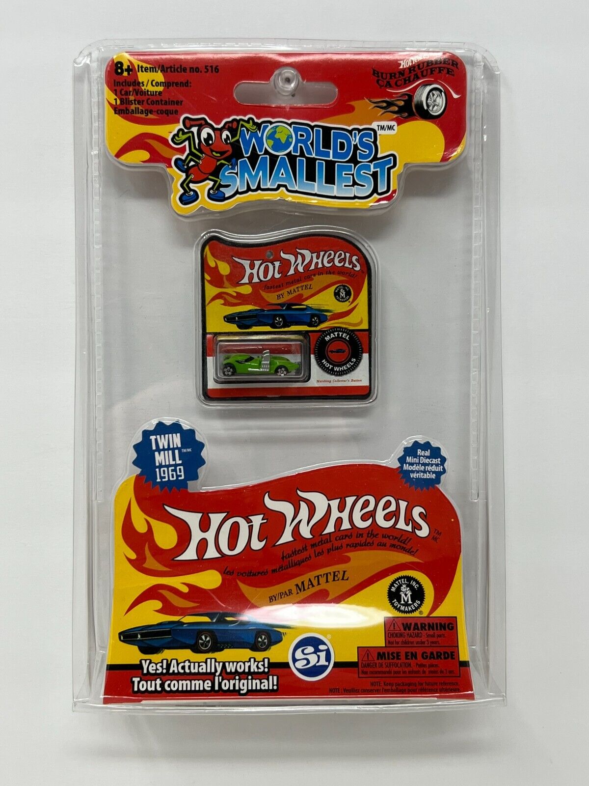 Hot Wheels World's Smallest 1969 Twin Mill Diecast
