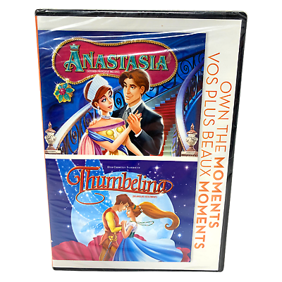 Anastasia / Thumbelina Double Feature (DVD) Kids Cartoon Brand New and Sealed!!!