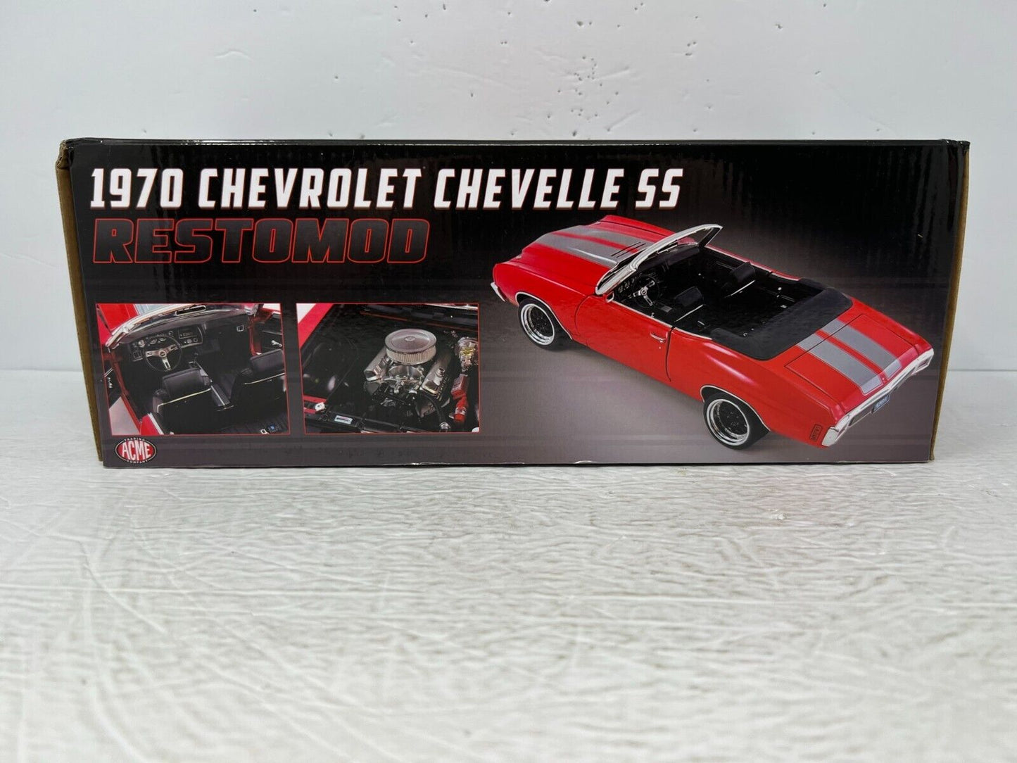 ACME 1970 Chevrolet Chevelle SS Restomod Red Limited Edition 1:18 Diecast