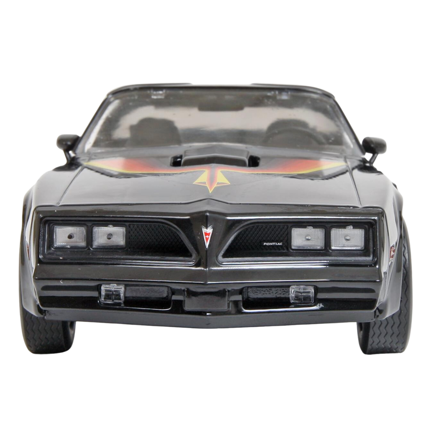 Greenlight 1977 Pontiac Trans Am Starlite Black & Golden Eagle Hood 1:18 Diecast