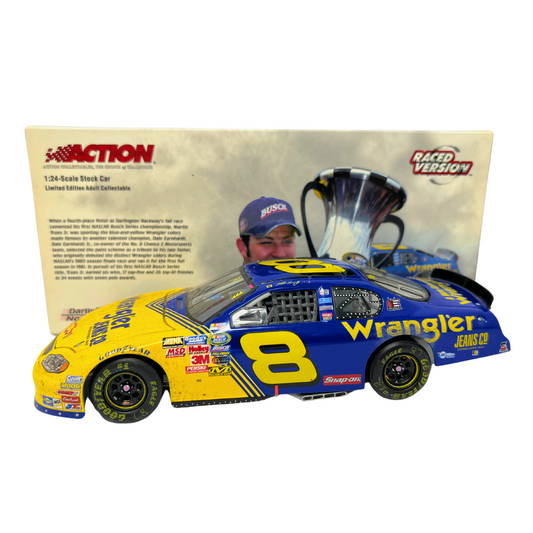 Action Nascar #8 Martin Truex Jr Wrangler Monte Carlo Raced Version 1:24 Diecast