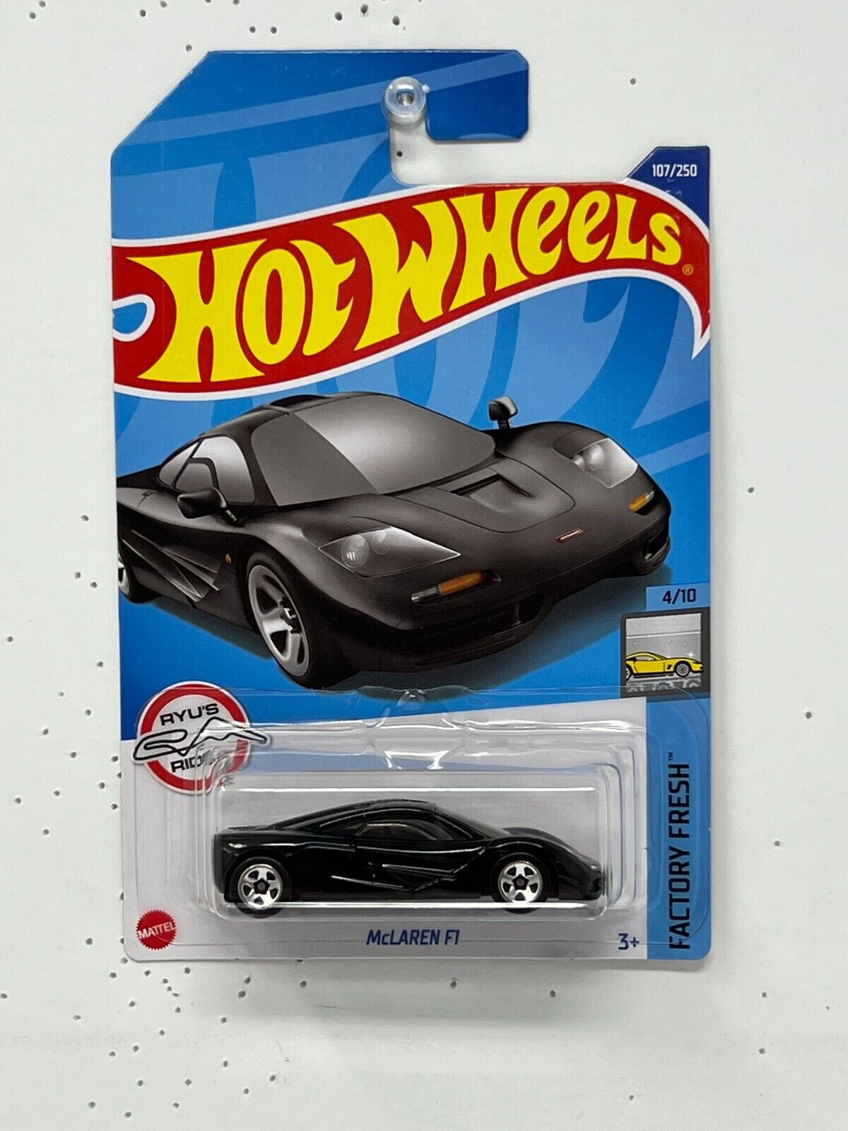 Hot Wheels Factory Fresh McLaren F1 Black 1:64 Diecast