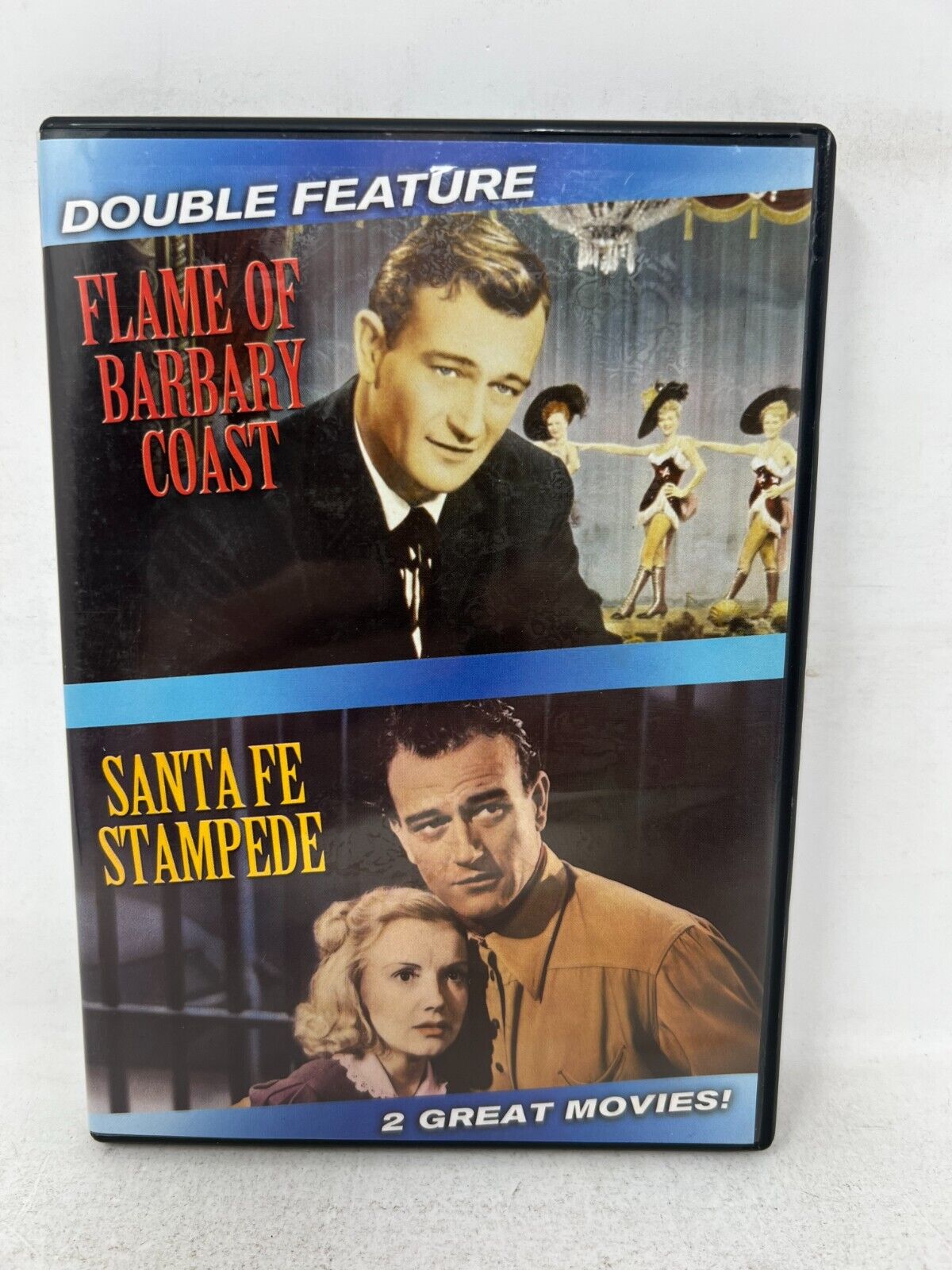 Flame of Barbary Coast / Santa Fe Stampede (DVD) John Wayne Good Condition!!!