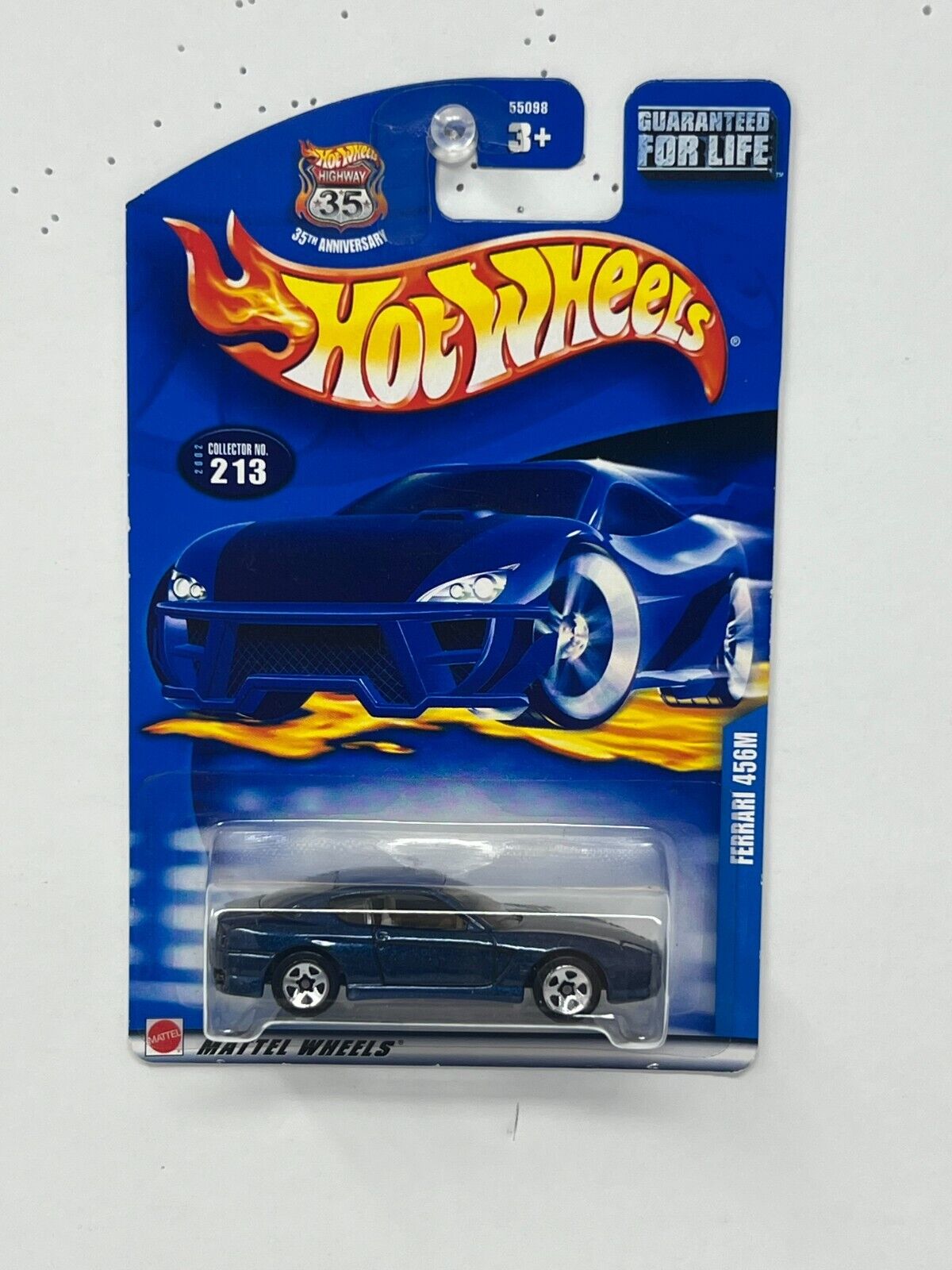 Hot Wheels Highway 35 Ferrari 456M Blue 1:64 Diecast