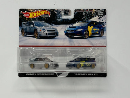 Hot Wheels Premium Subaru Impreza WRX & WRX STI Car Culture 2-Pack 1:64 Diecast