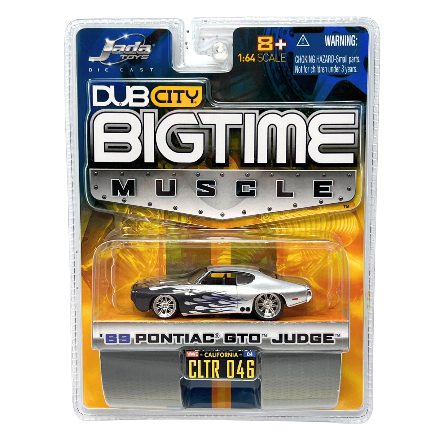 Jada Dub City Bigtime Muscle 1969 Pontiac GTO Judge 1:64 Diecast Silver