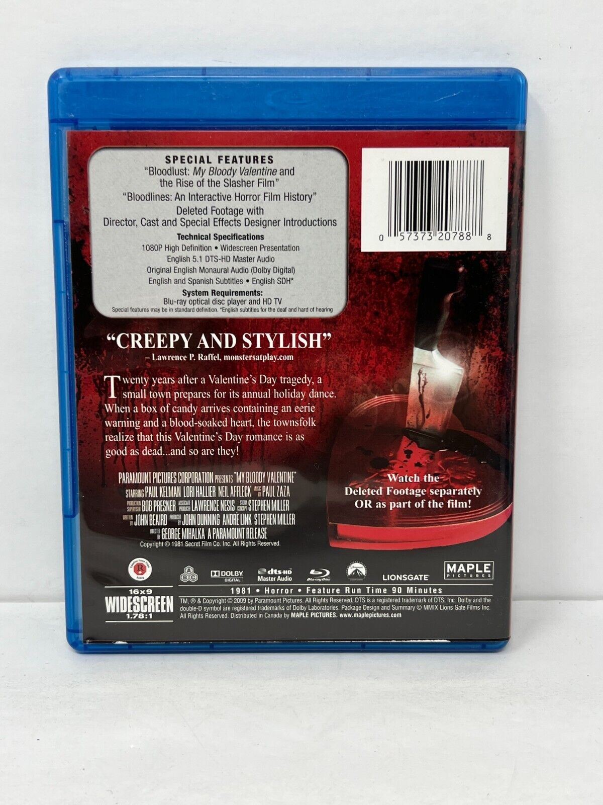 My Bloody Valentine (Blu-ray) Horror Good Condition!!!