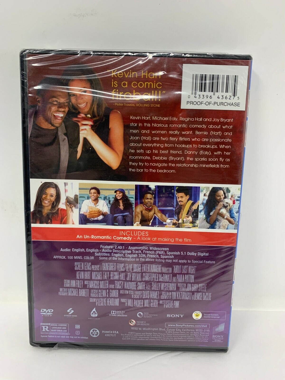 About Last Night (DVD) Romance Comedy Brand New and Sealed!!!