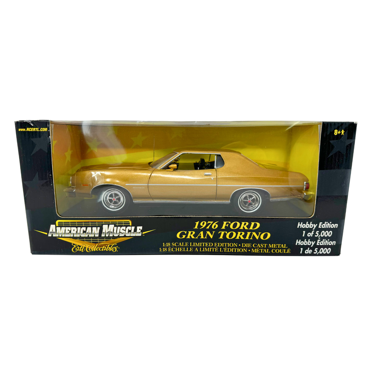 Ertl American Muscle 1976 Ford Gran Torino Hobby Edition 1:18 Diecast 1 of 5000