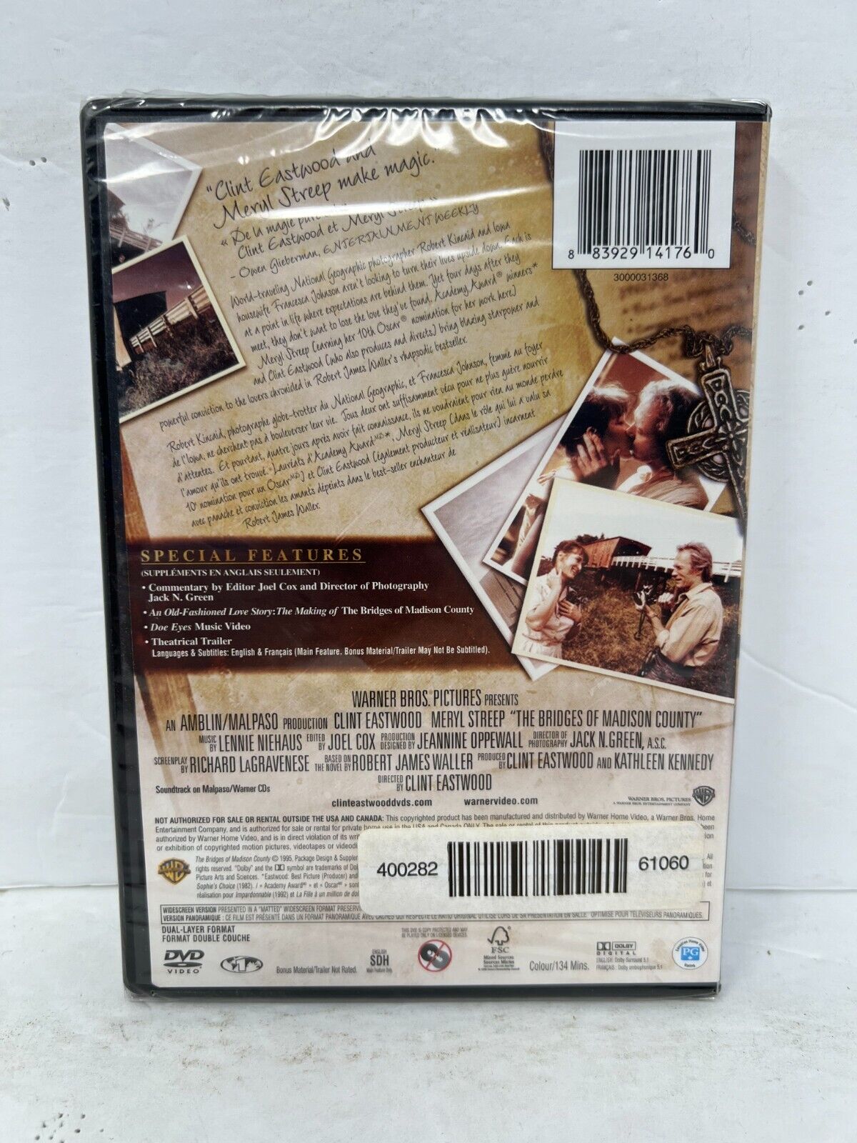 The Bridges of Madison County (DVD) Romance Brand New and Sealed!!!