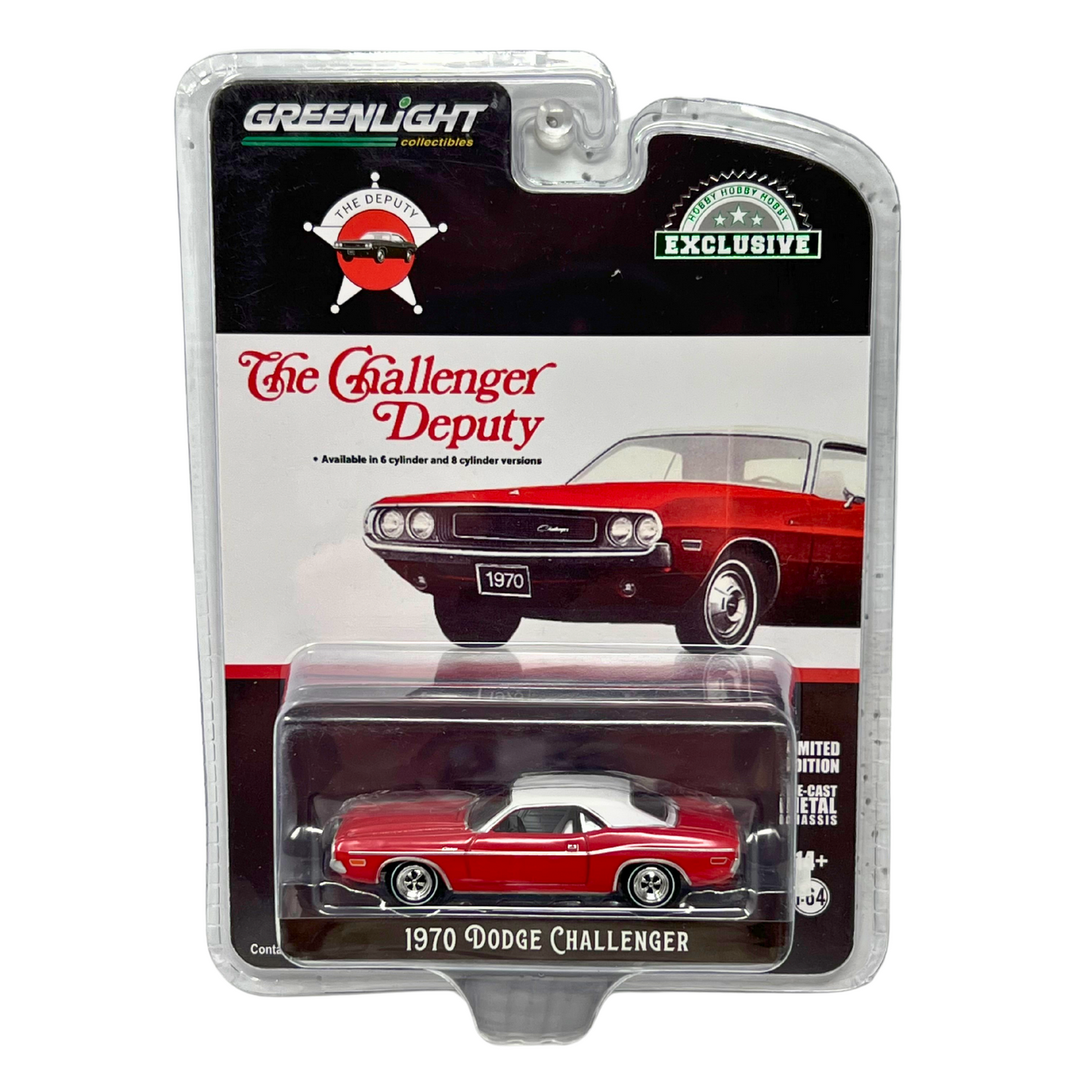 Greenlight Hobby The Challenger Deputy 1970 Dodge Challenger 1:64 Diecast V2