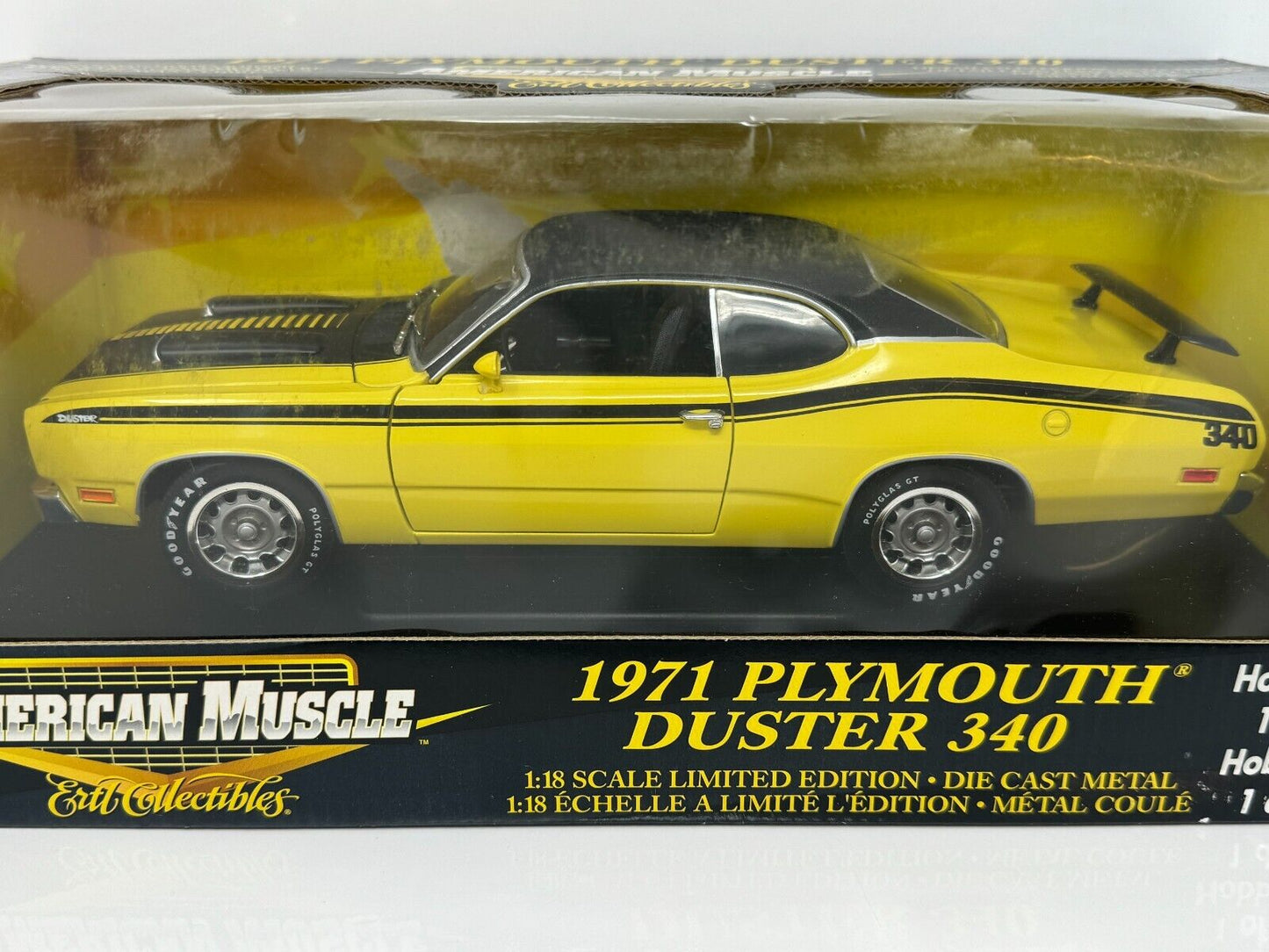 Ertl American Muscle 1971 Plymouth Duster 340 Hobby Edition 118 Diecast 1 of 500