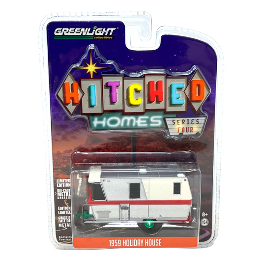 Greenlight Green Machine Hitched Homes 1959 Holiday House 1:64 Diecast