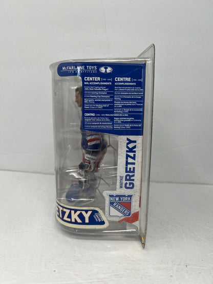 Mcfarlane NHL Legends Series 6 Wayne Gretzky New York Rangers Blue Jersey Figure