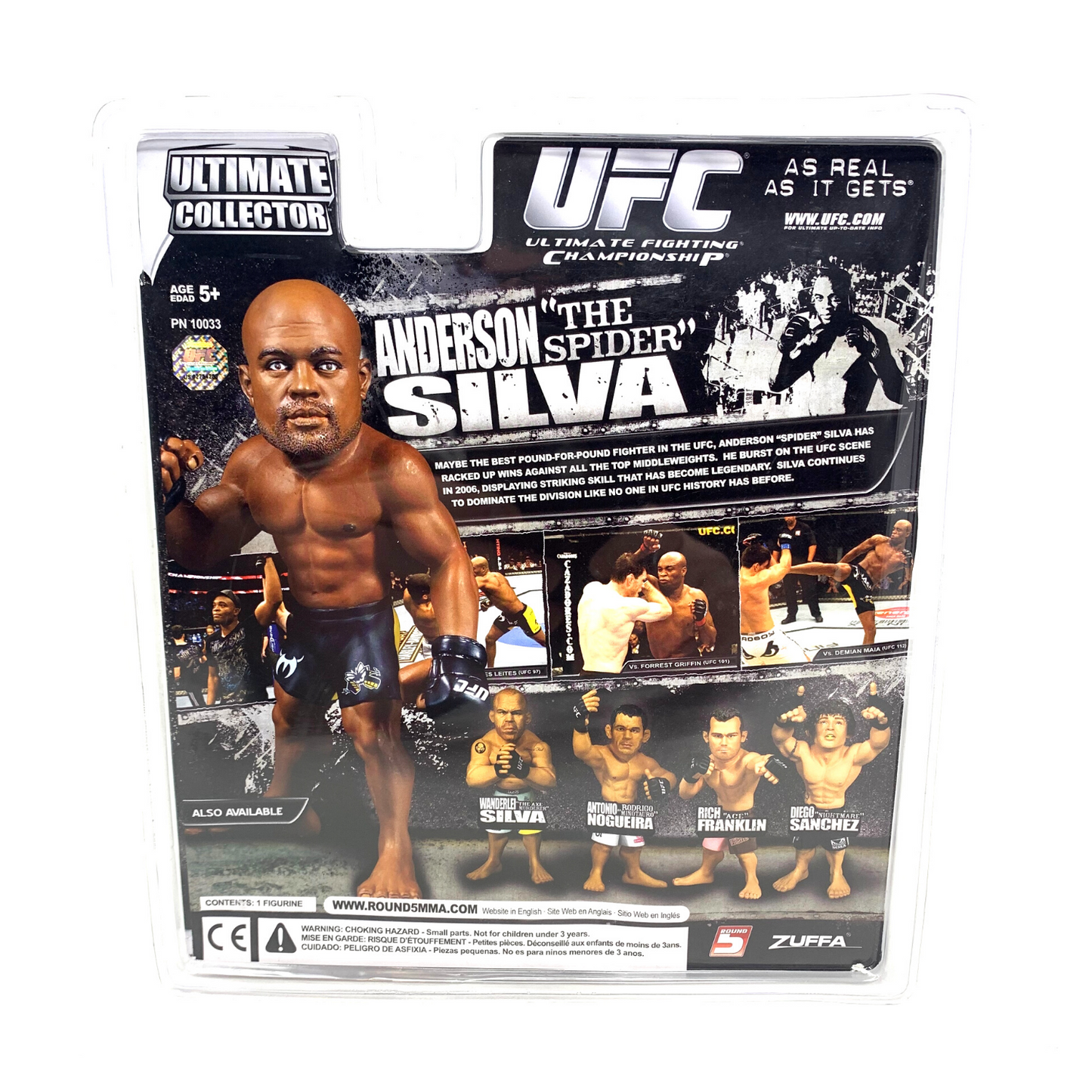 Round 5 UFC Anderson “The Spider” Silva Ultimate Collector Action Figure