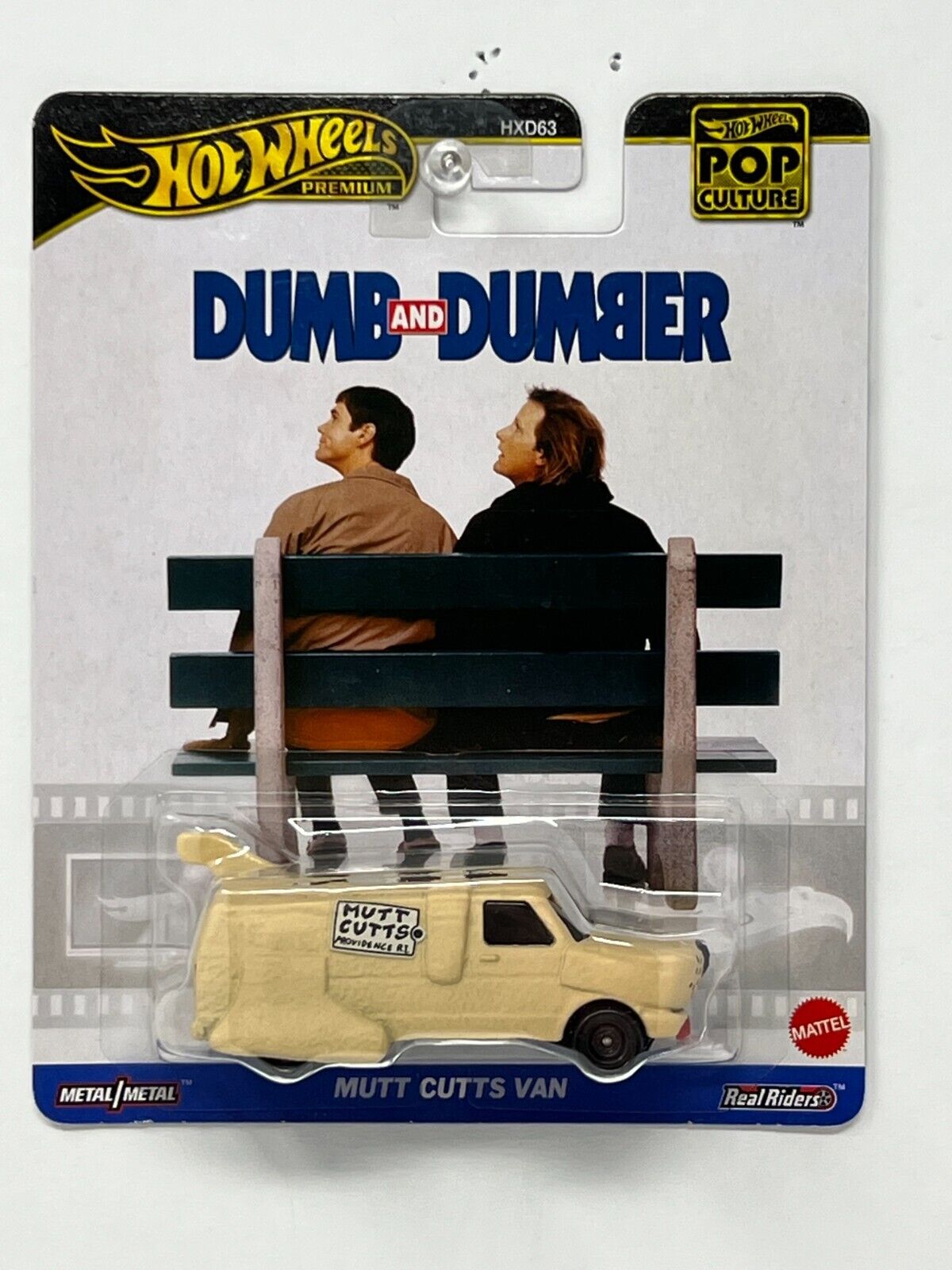 Hot Wheels Premium Dumb and Dumber Mutt Cutts Van 1:64 Diecast Real Riders